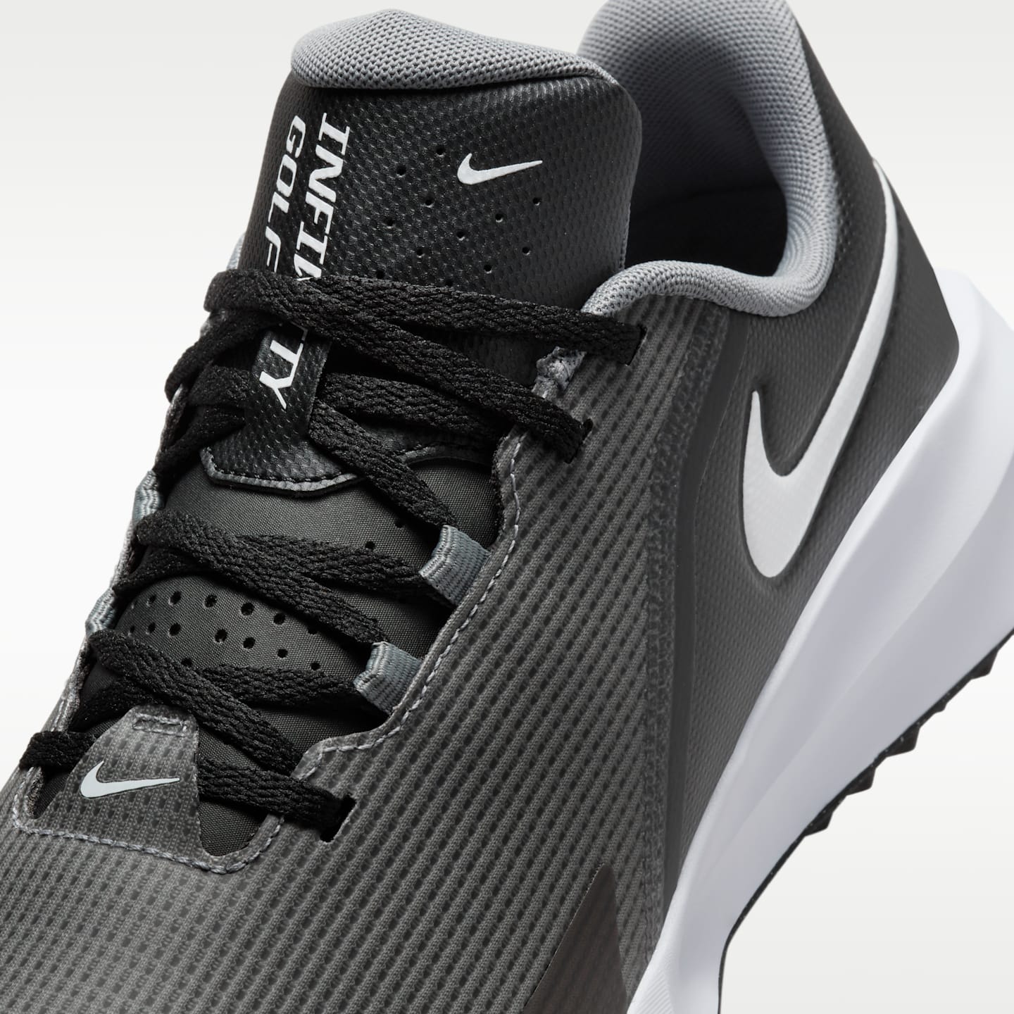 Женские кроссовки Nike Infinity G NN Golf Shoes (Wide), цвет: Чёрный / Дымчатый серый — фото 7