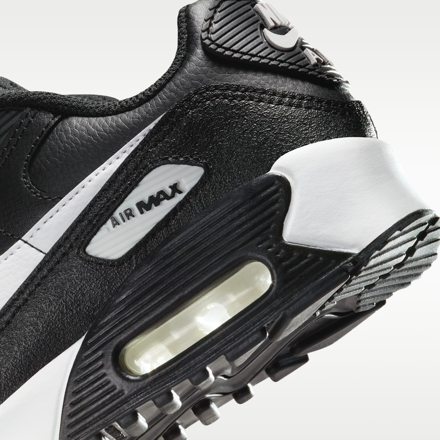 Детские кроссовки Nike Air Max 90 Little Kids' Shoes, цвет: Чёрный / Белый, вариант 1 — фото 8