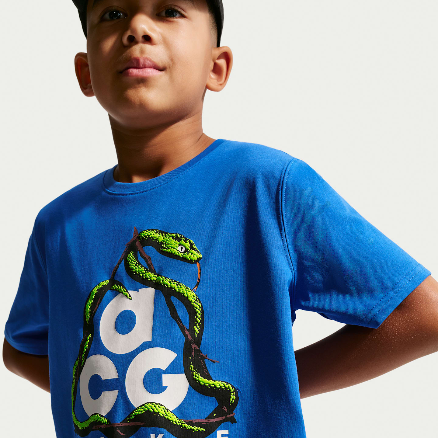 Детская футболка Nike ACG Dri-FIT Snake, цвет: Королевский синий — фото 3