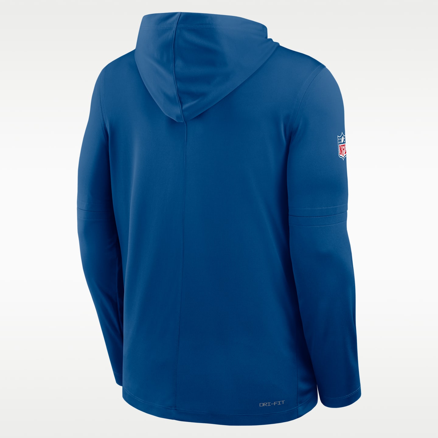 Мужской лонгслив с капюшоном Nike Indianapolis Colts Sideline Dri-FIT NFL, цвет: Синий — фото 2
