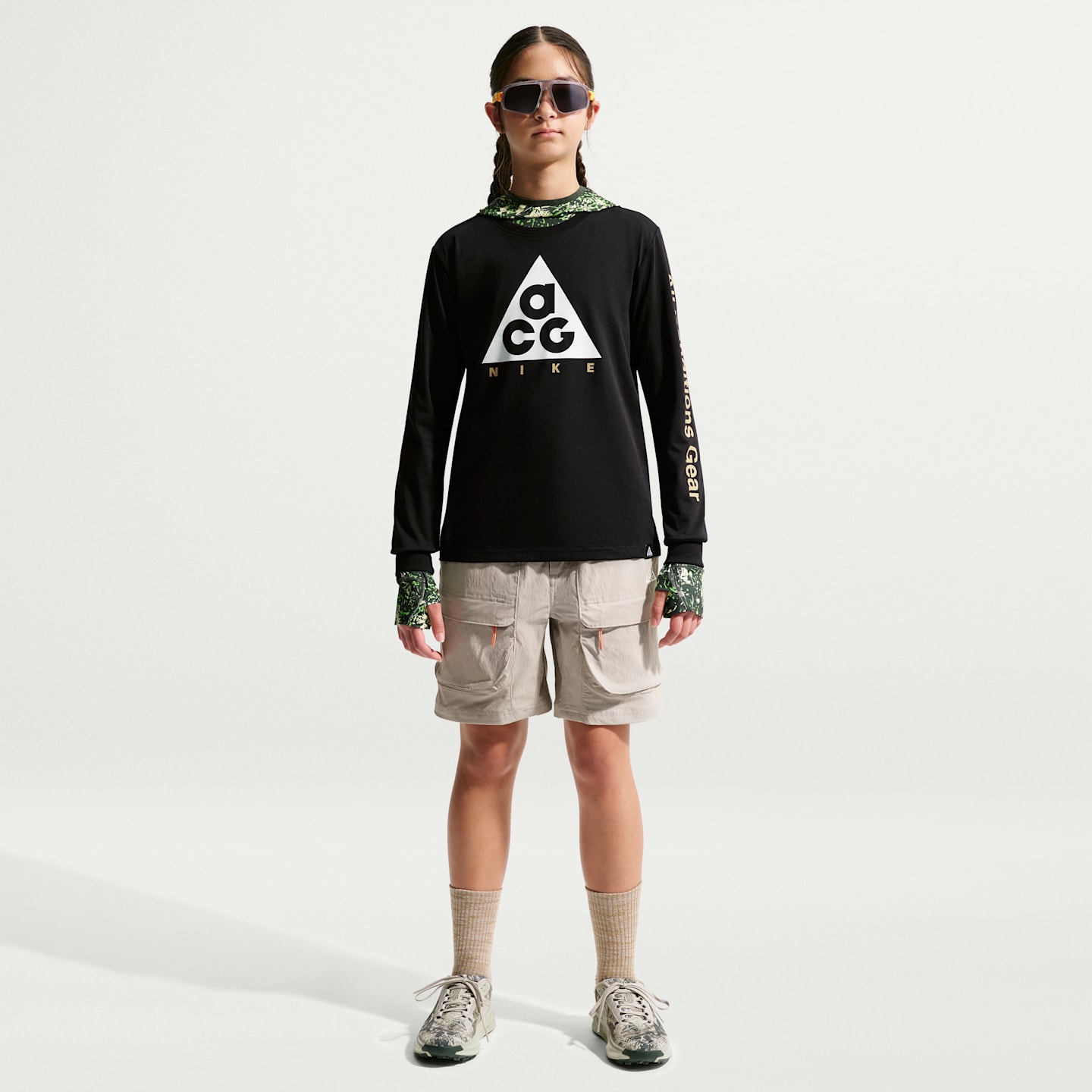 Детская футболка с длинным рукавом Nike ACG Dri-FIT, цвет: Чёрный — фото 6