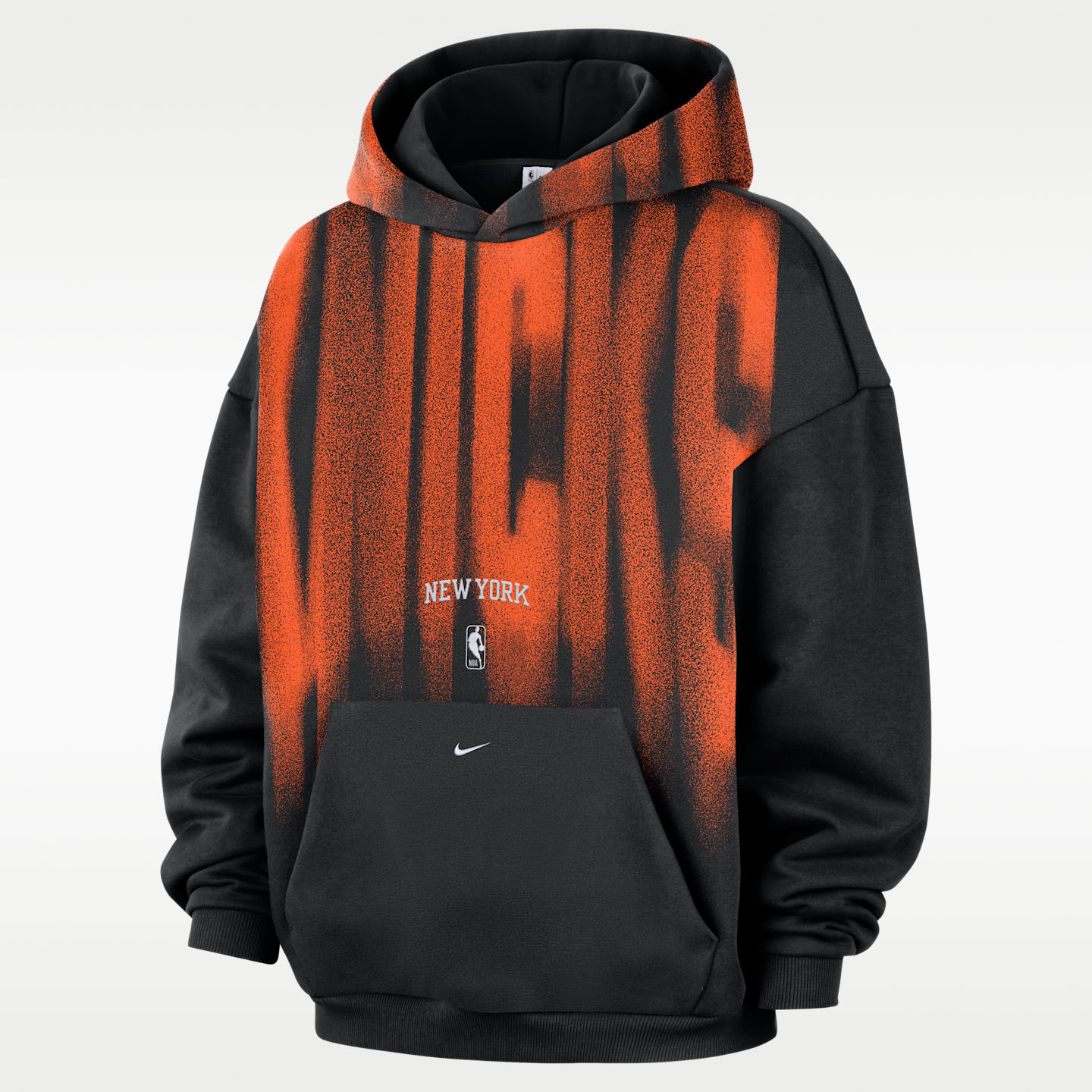 Мужское худи Nike New York Knicks Standard Issue Fleece Basketball, цвет: Чёрный / Белый — фото 1