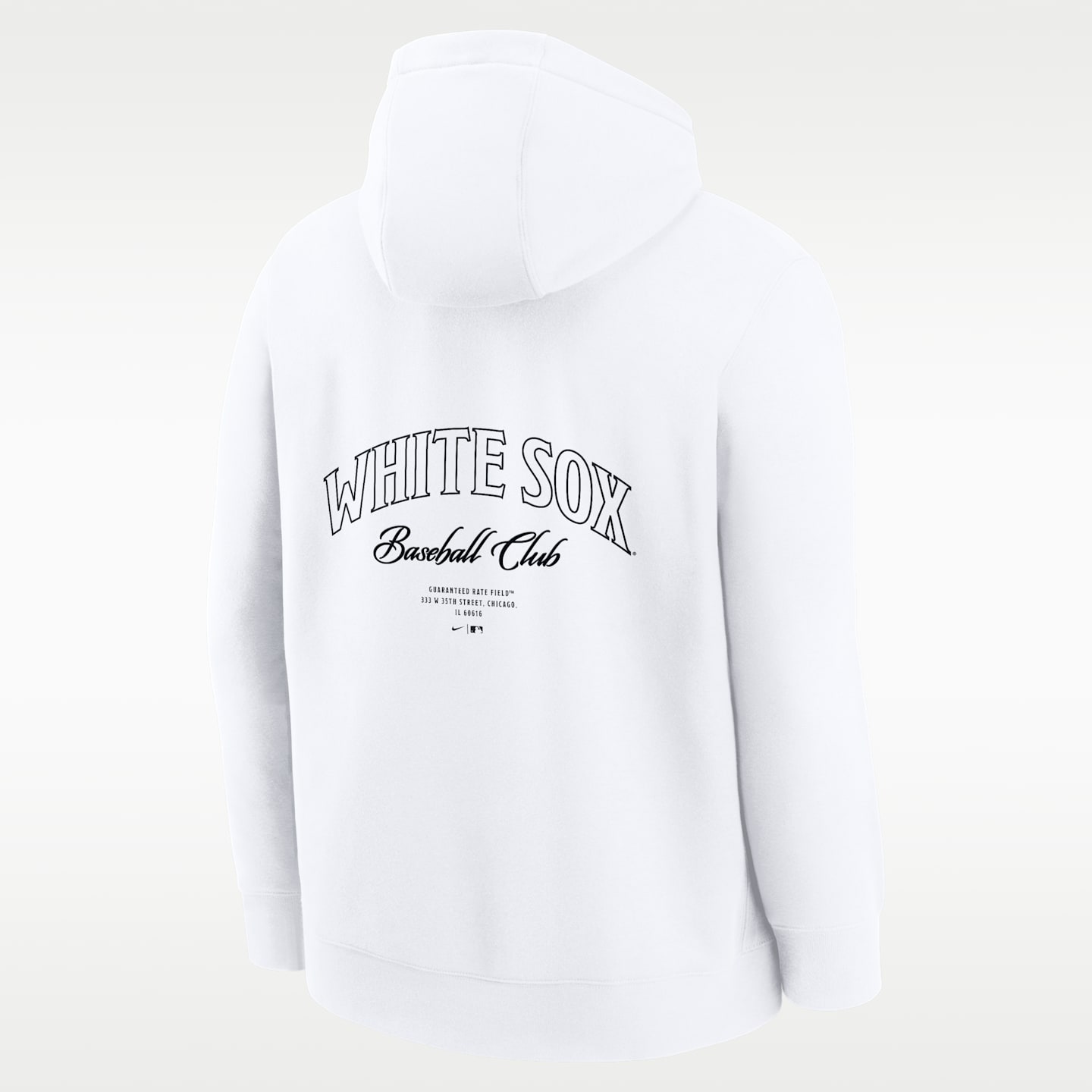 Мужское худи Nike Chicago White Sox Minimal Club MLB, цвет: Белый — фото 2