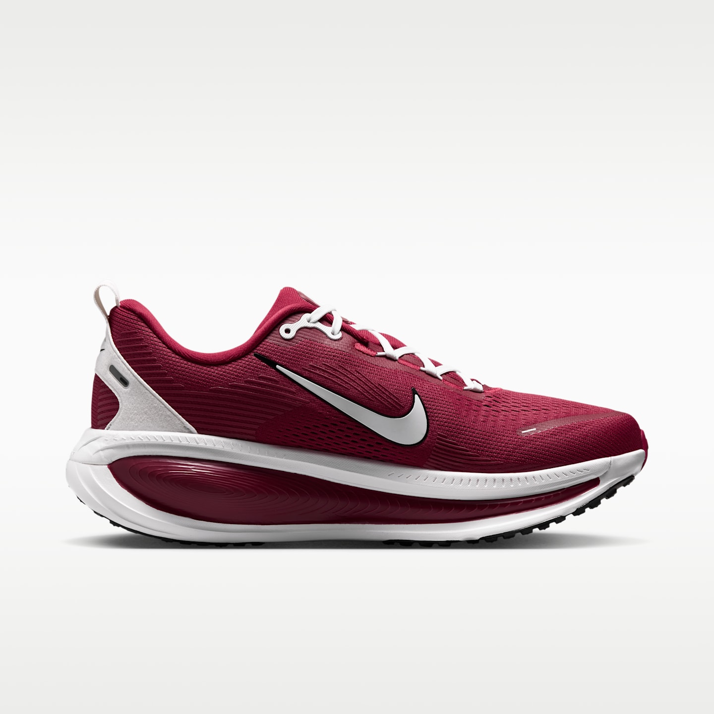 Мужские кроссовки Nike College Vomero 18 (Alabama) Road Running, цвет: Малиновый / Чёрный — фото 3