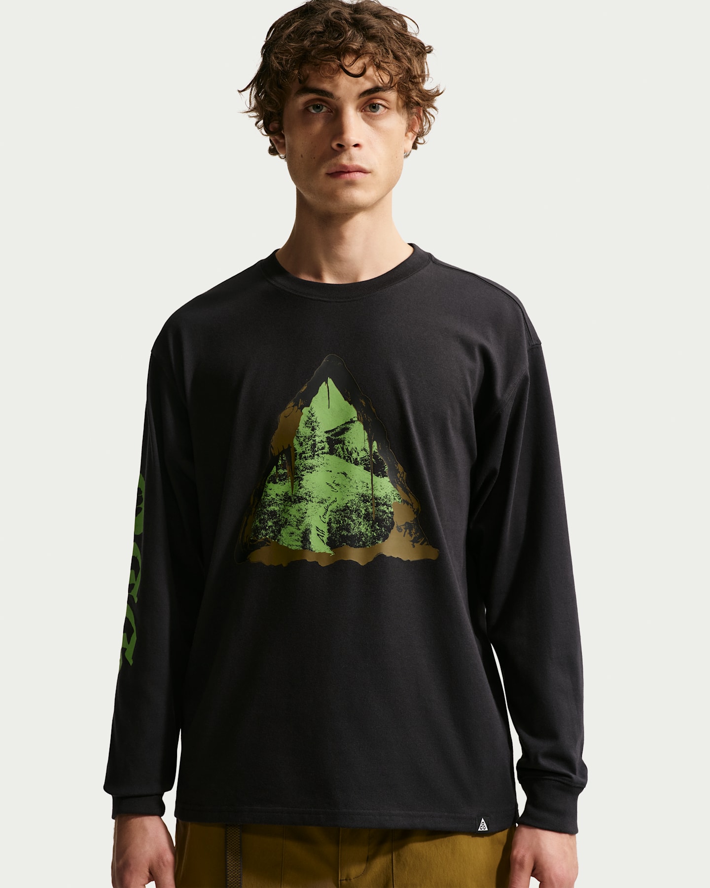 Мужская футболка с длинным рукавом Nike ACG Dri-FIT, цвет: Чёрный — фото 8