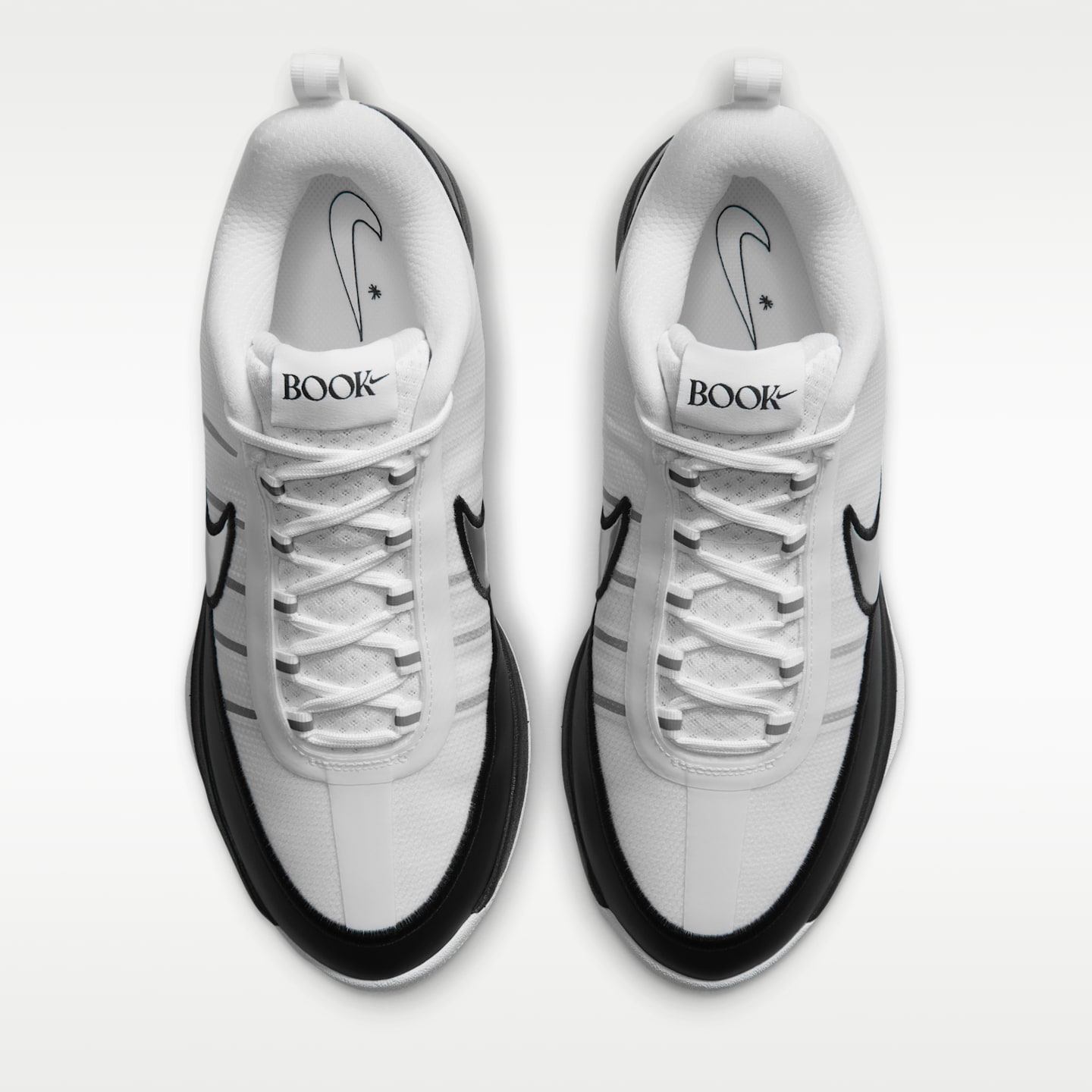 Кроссовки Nike Book 2 Basketball, цвет: Белый / Чёрный — фото 4