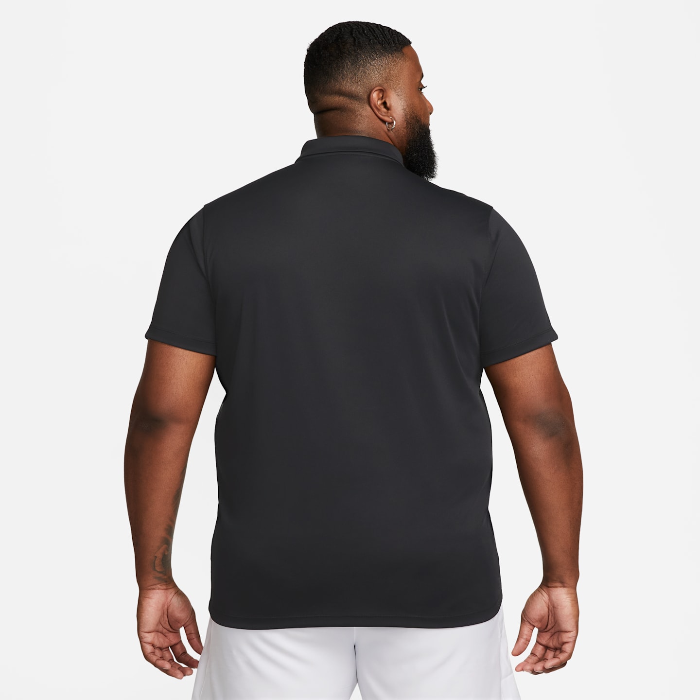 Мужское поло Nike NikeCourt Dri-FIT Tennis Polo, цвет: Чёрный / Белый — фото 7