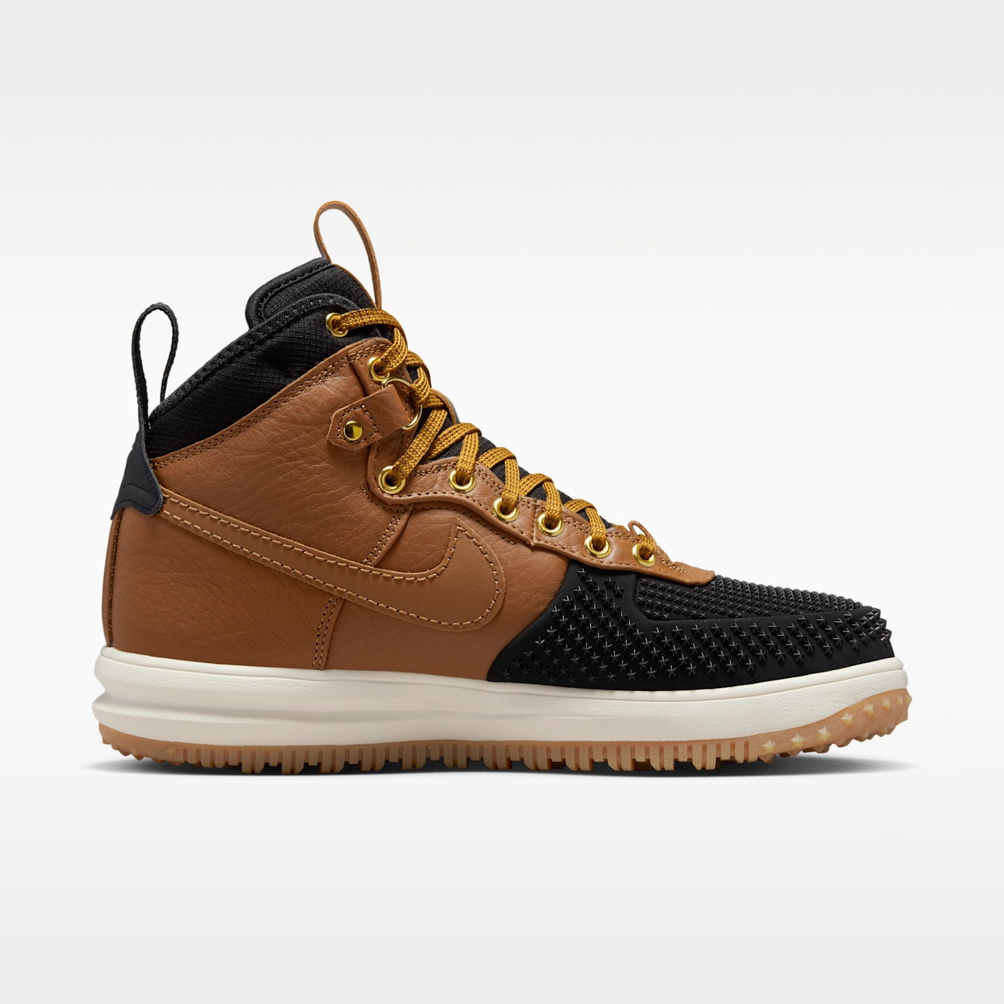 Мужские кроссовки Nike Lunar Force 1 Winterized Duckboot, цвет: Коричневый / Чёрный — фото 3