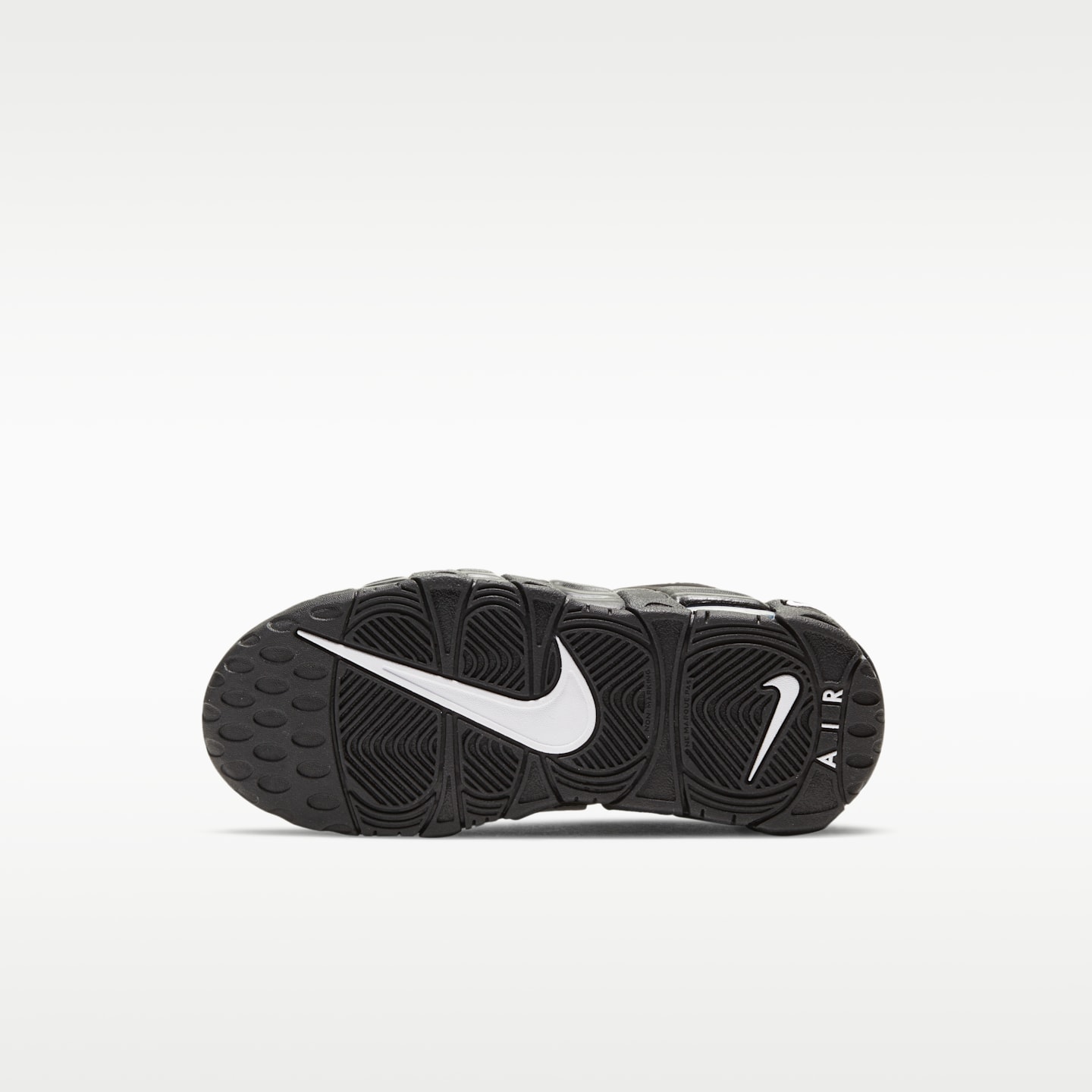 Детские кроссовки Nike Air More Uptempo, цвет: Чёрный / Белый — фото 2