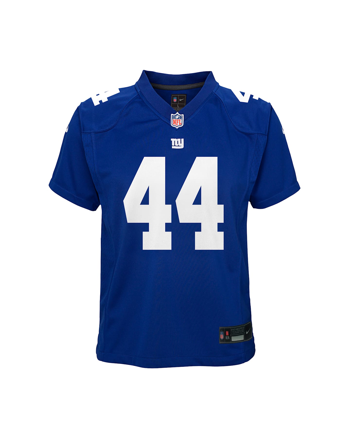 Детский топ Nike Cam Skattebo New York Giants Game Football Jersey, цвет: Королевский синий — фото 3