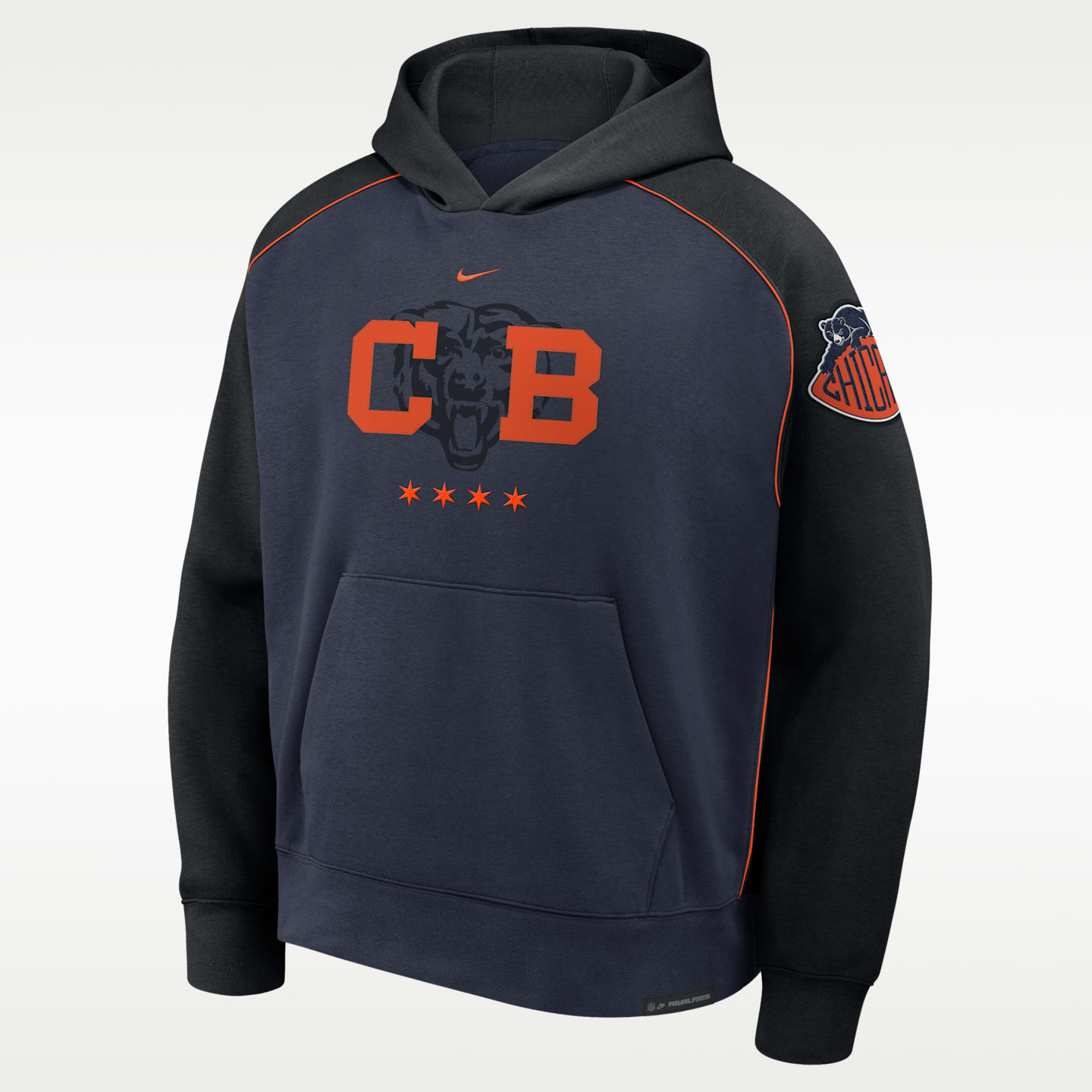 Мужское худи Nike Chicago Bears Rivalries Collection Air NFL Pullover, цвет: Морской — фото 1