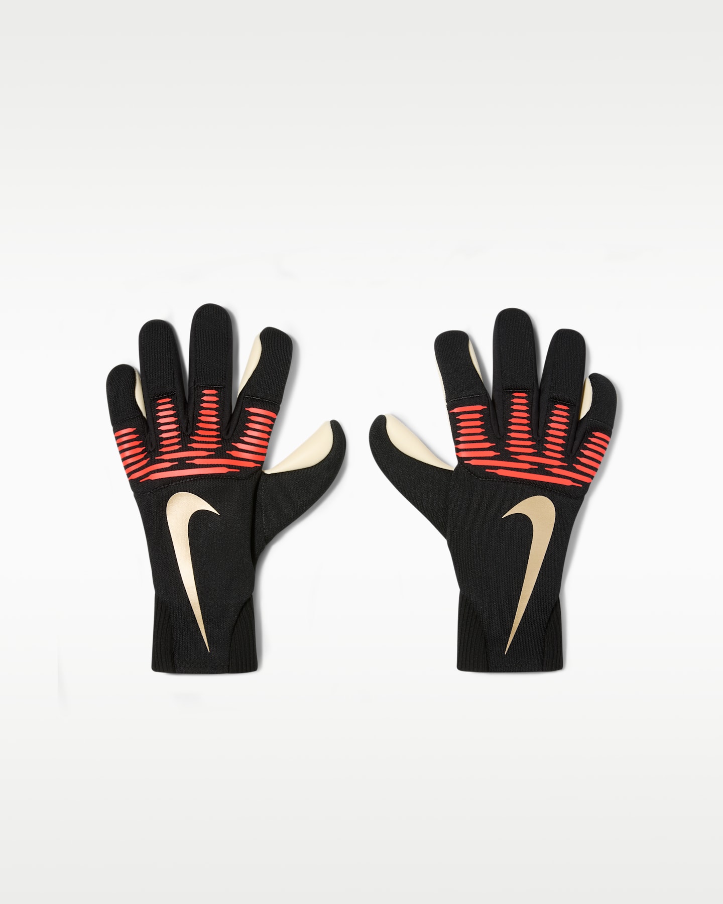 Вратарские перчатки Nike Dynamic Fit, цвет: Чёрный / Яркий малиновый — фото 3