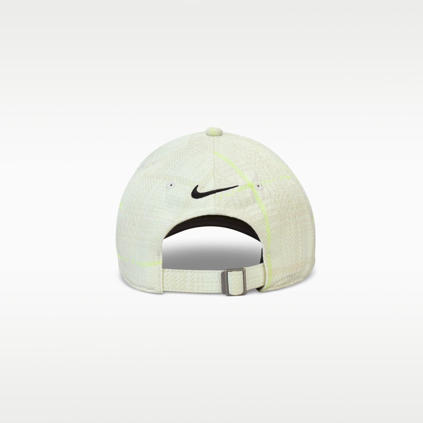 Кепка для гольфа Nike Club в клетку тартан, цвет: Молочный / Антрацитовый — фото 6