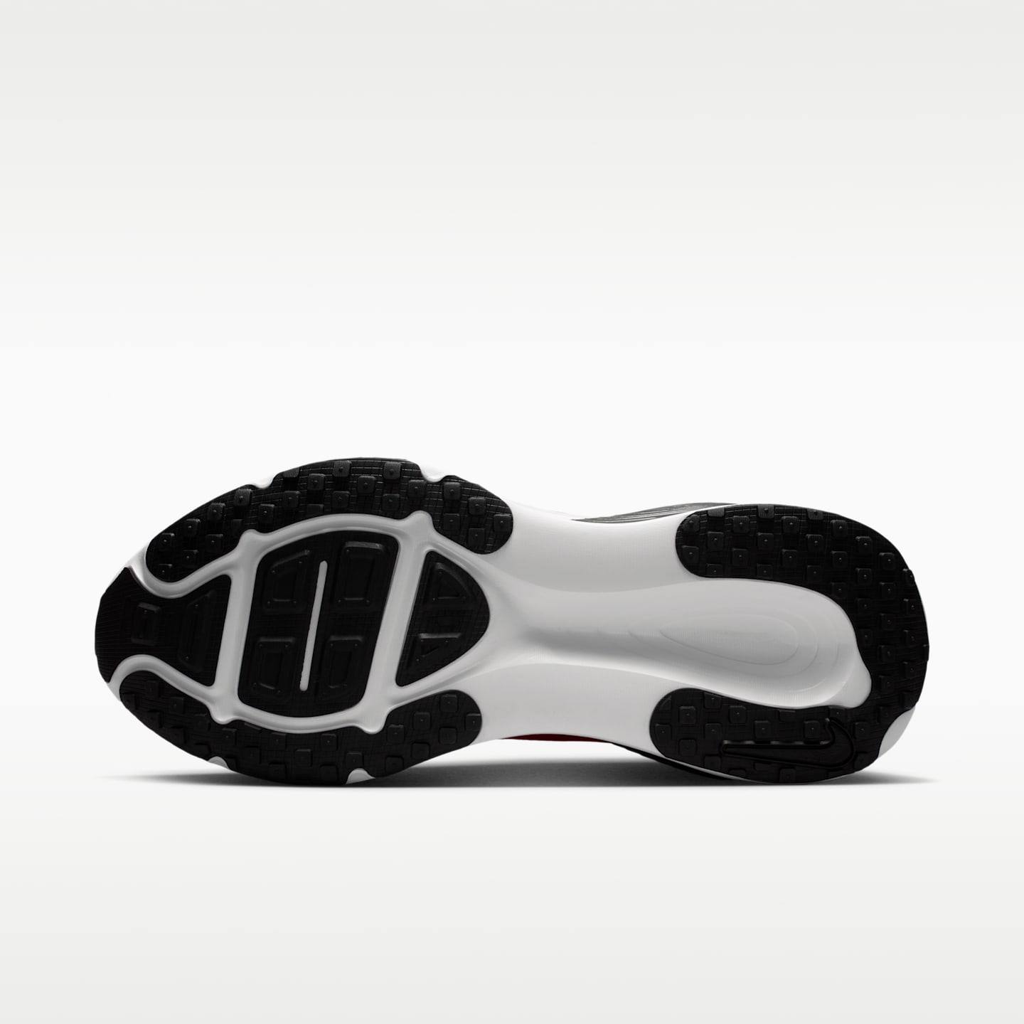 Мужские кроссовки Nike College Vomero 18 (Georgia) Road Running, цвет: Красный / Чёрный — фото 2