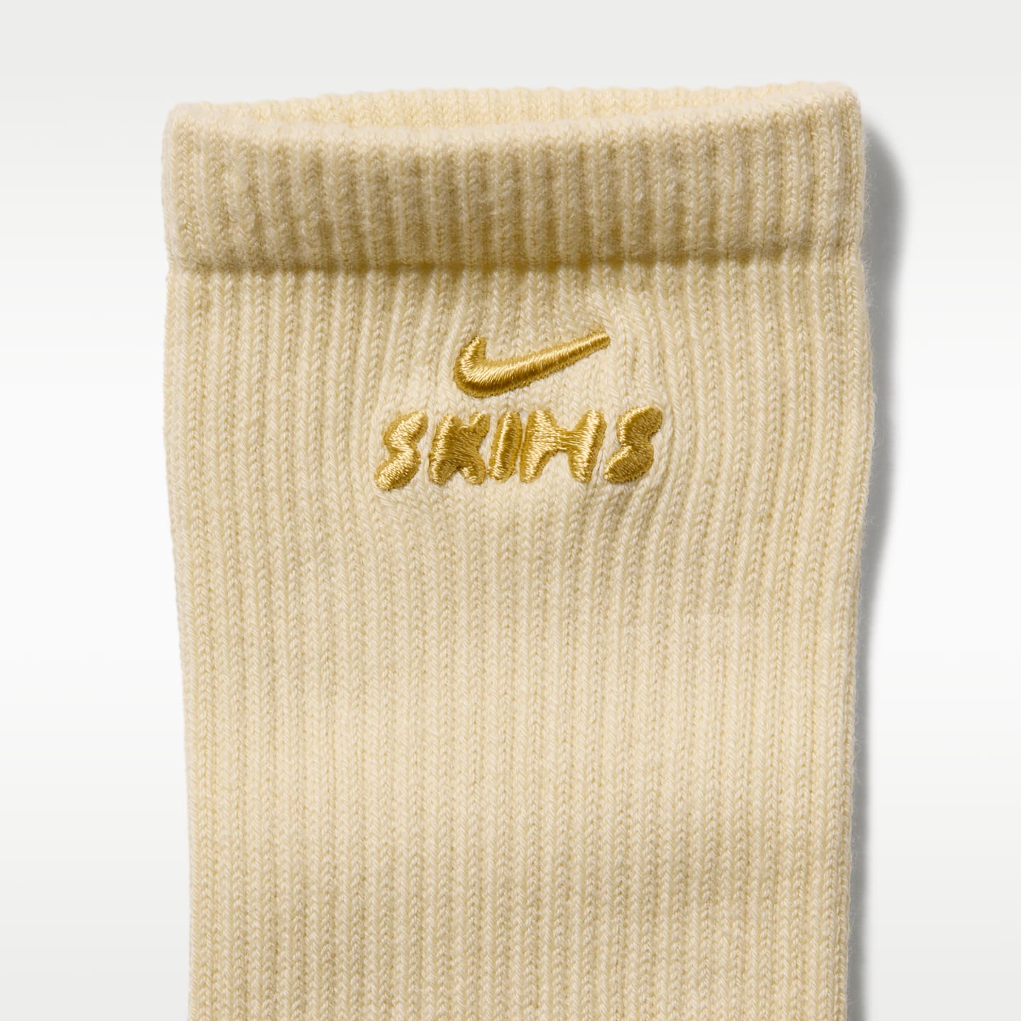Носки для пилатеса NikeSKIMS Dri-FIT с противоскользящим покрытием, 1 пара, цвет: Лимонный — фото 6