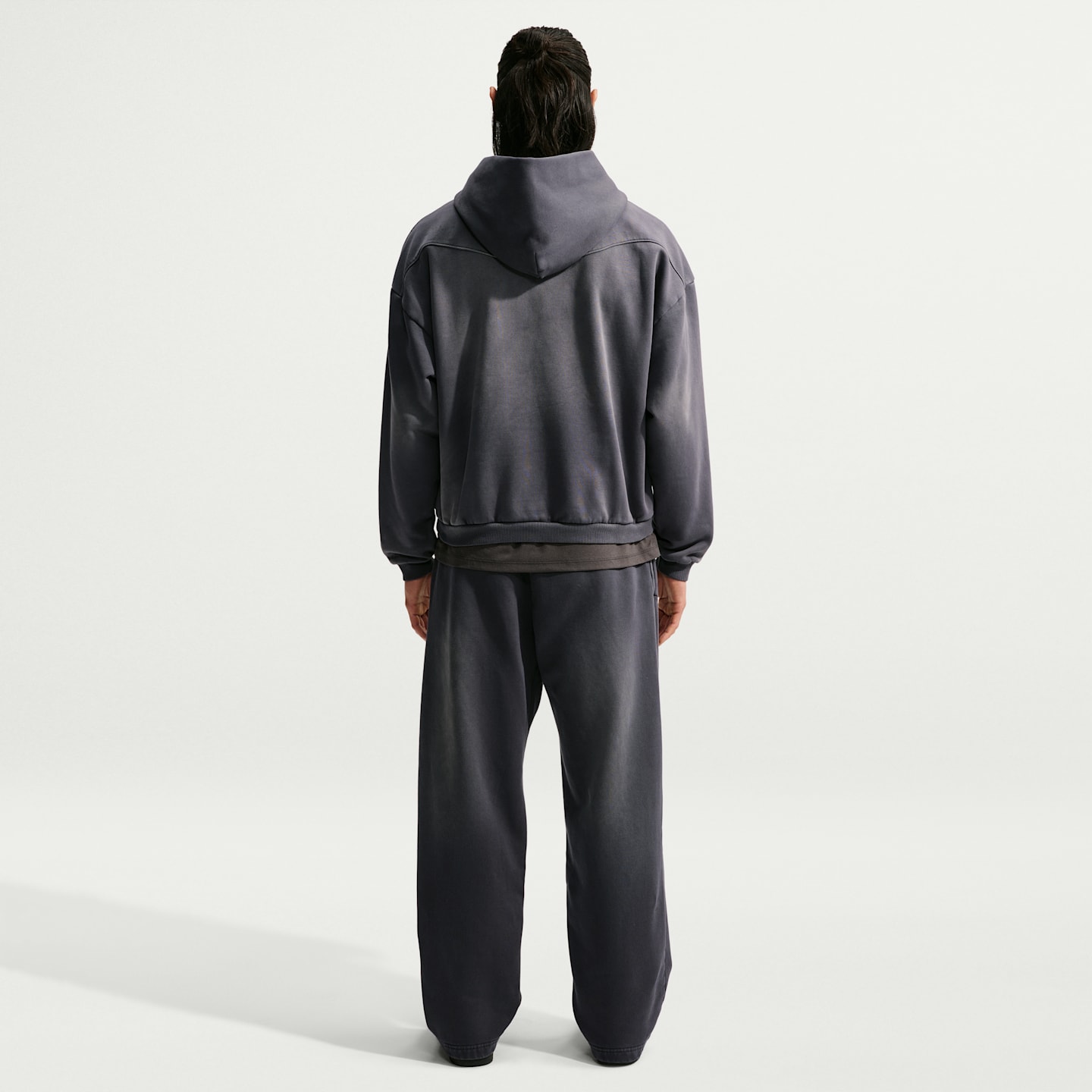 Мужские плотные баскетбольные брюки Nike Standard Issue с начёсом оверсайз, цвет: Чёрный / Бледная слоновая кость — фото 5