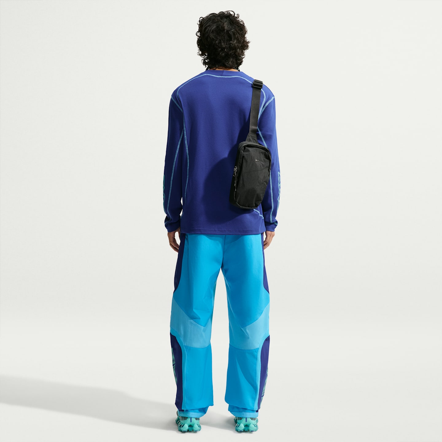 Мужской топ Nike Project F.R.O.G. Bubble Long-Sleeve Waffle Top, цвет: Королевский синий / Синий — фото 5