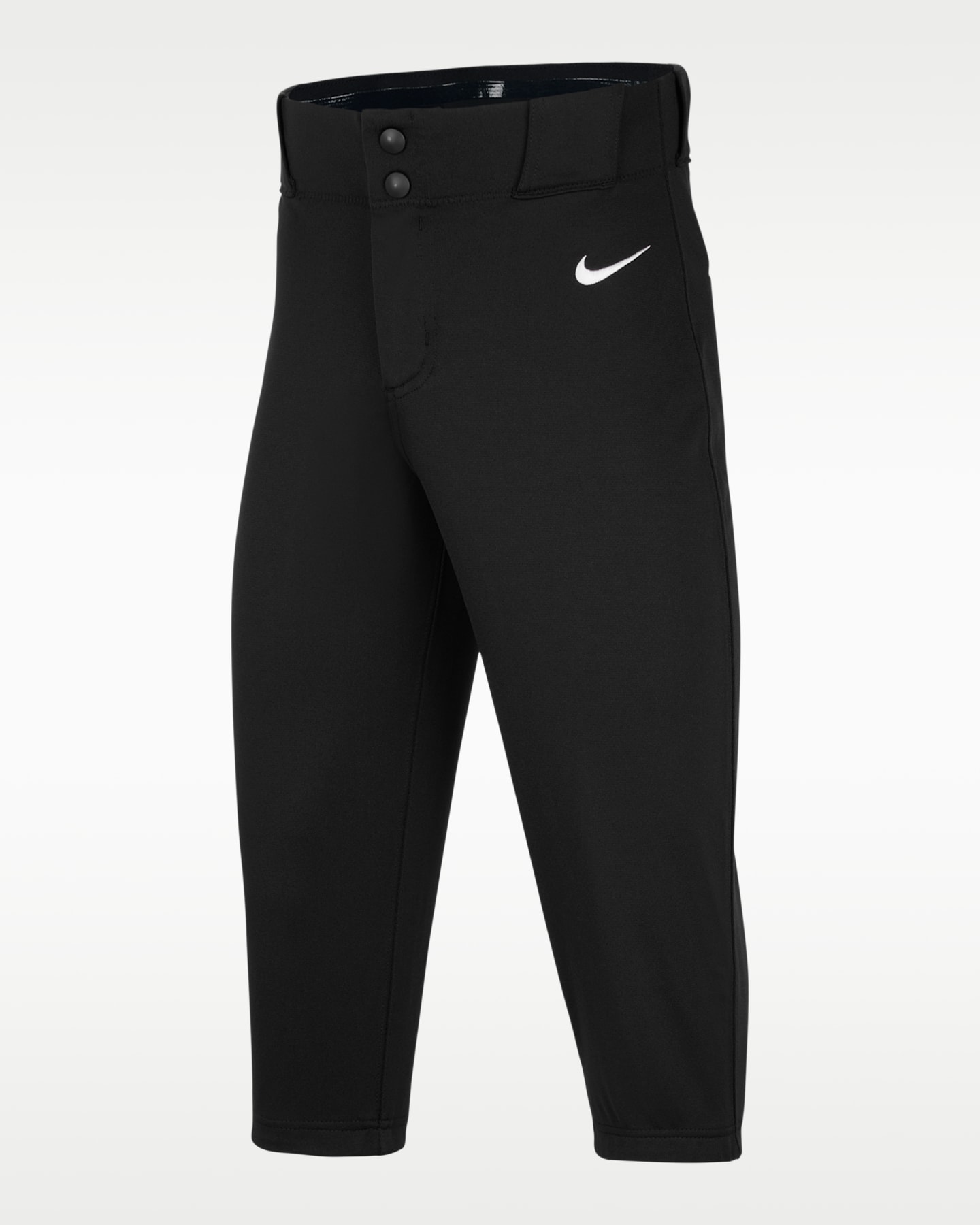 Детские бейсбольные брюки Nike Vapor Select 2 с высокой посадкой, цвет: Чёрный / Белый — фото 4
