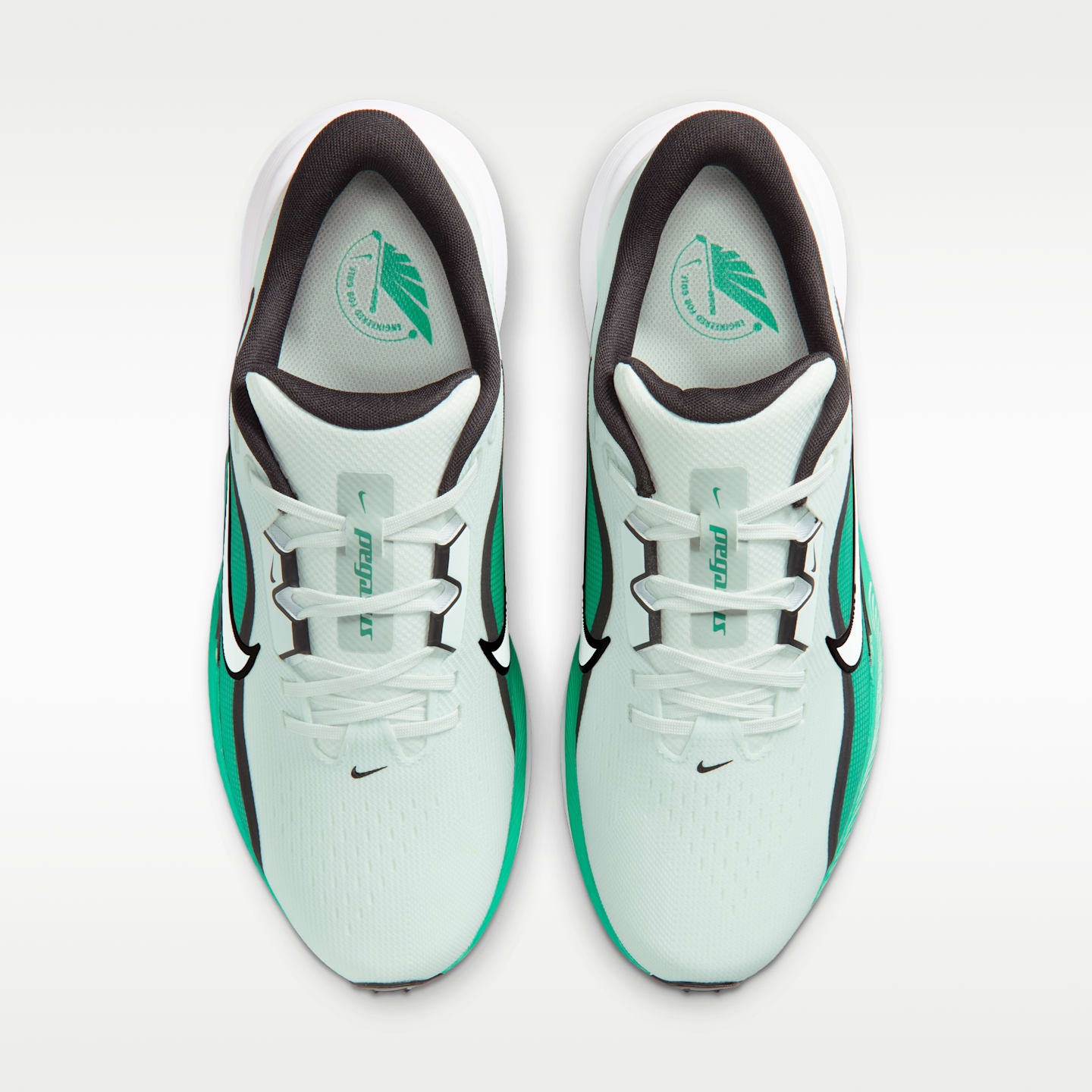 Кроссовки для гольфа Nike Pegasus 1 G, цвет: Зелёный / Белый — фото 4