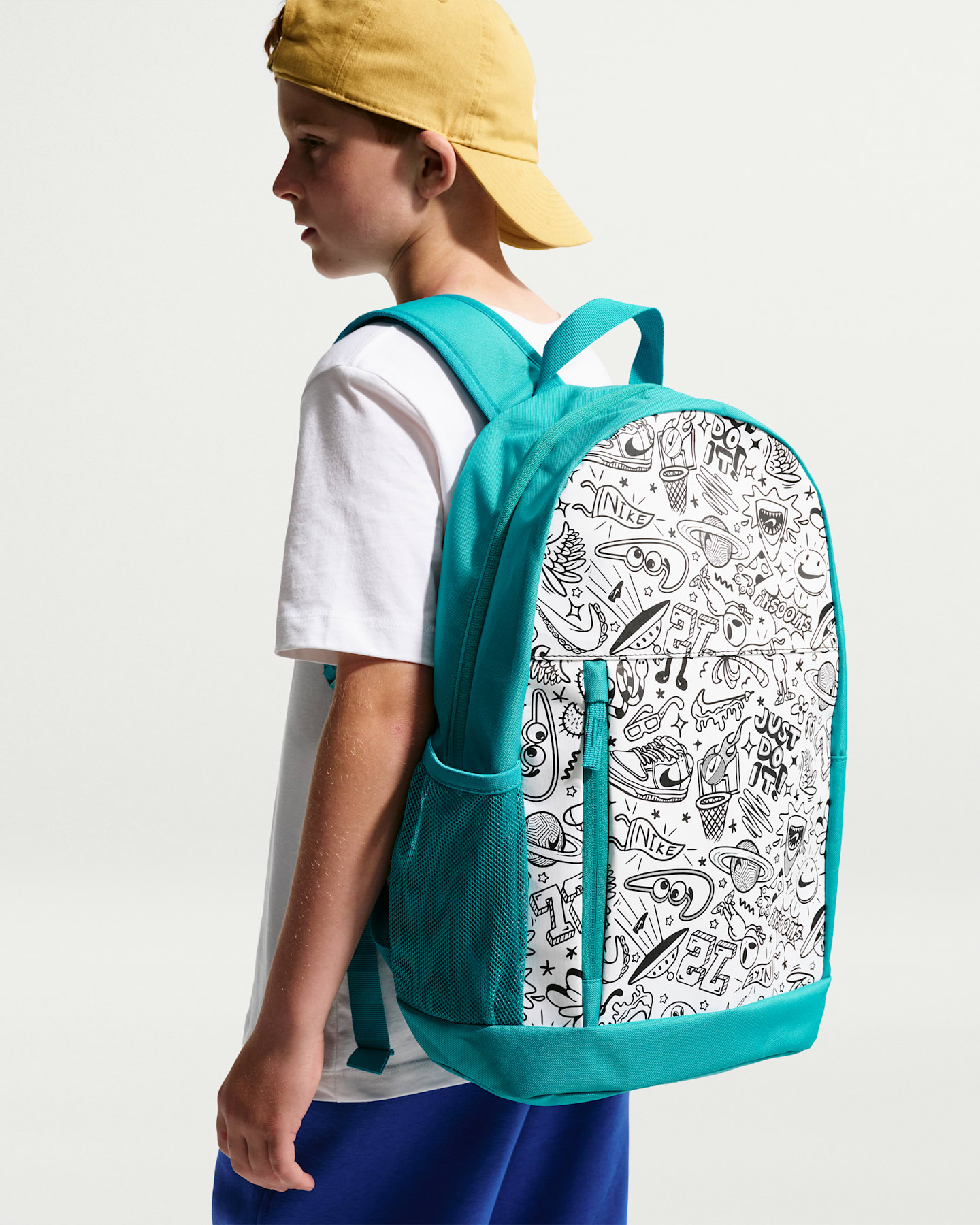 Рюкзак Nike Elemental (20L) для детей, цвет: Energy / Белый — фото 10