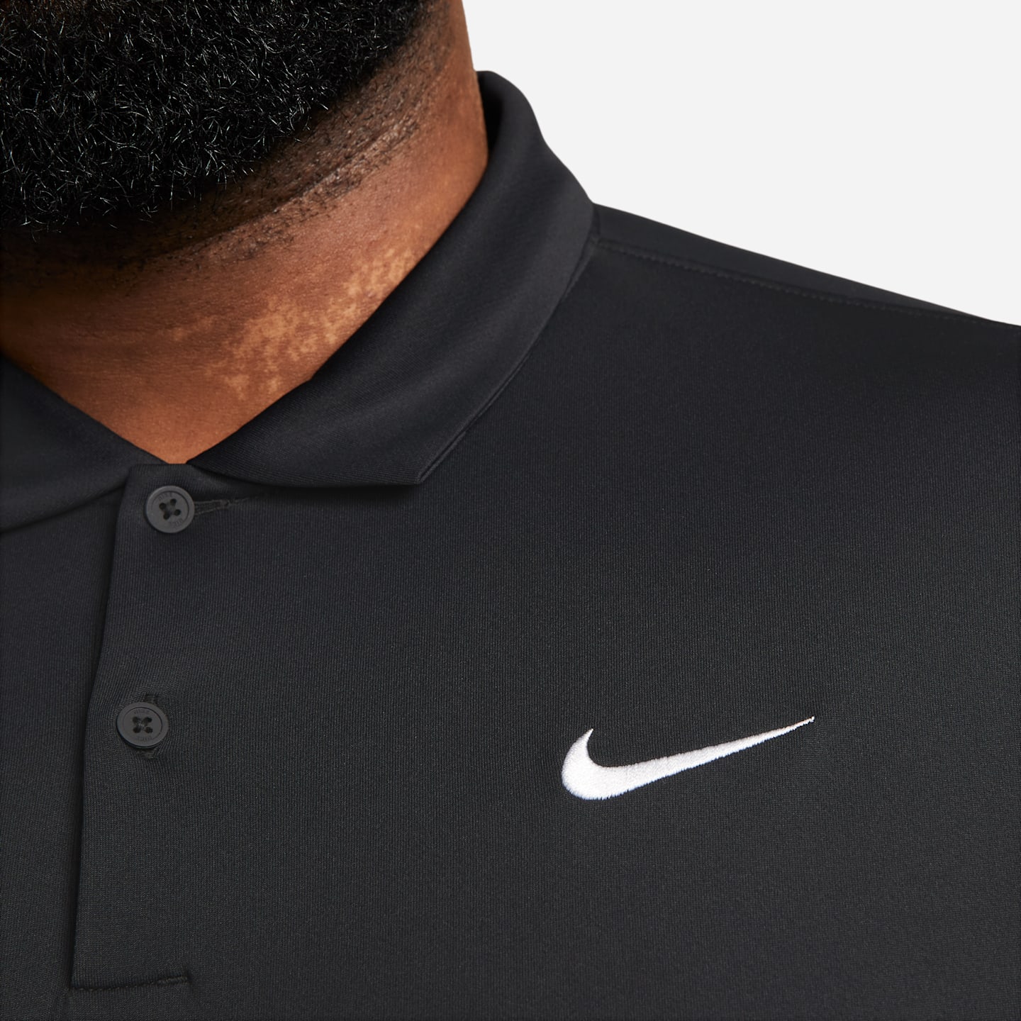 Мужское поло Nike NikeCourt Dri-FIT Tennis Polo, цвет: Чёрный / Белый — фото 9
