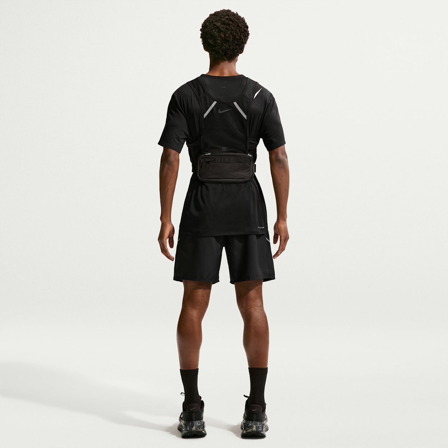 Мужские беговые шорты Nike Miler Dri-FIT 2-в-1 7, цвет: Чёрный — фото 5