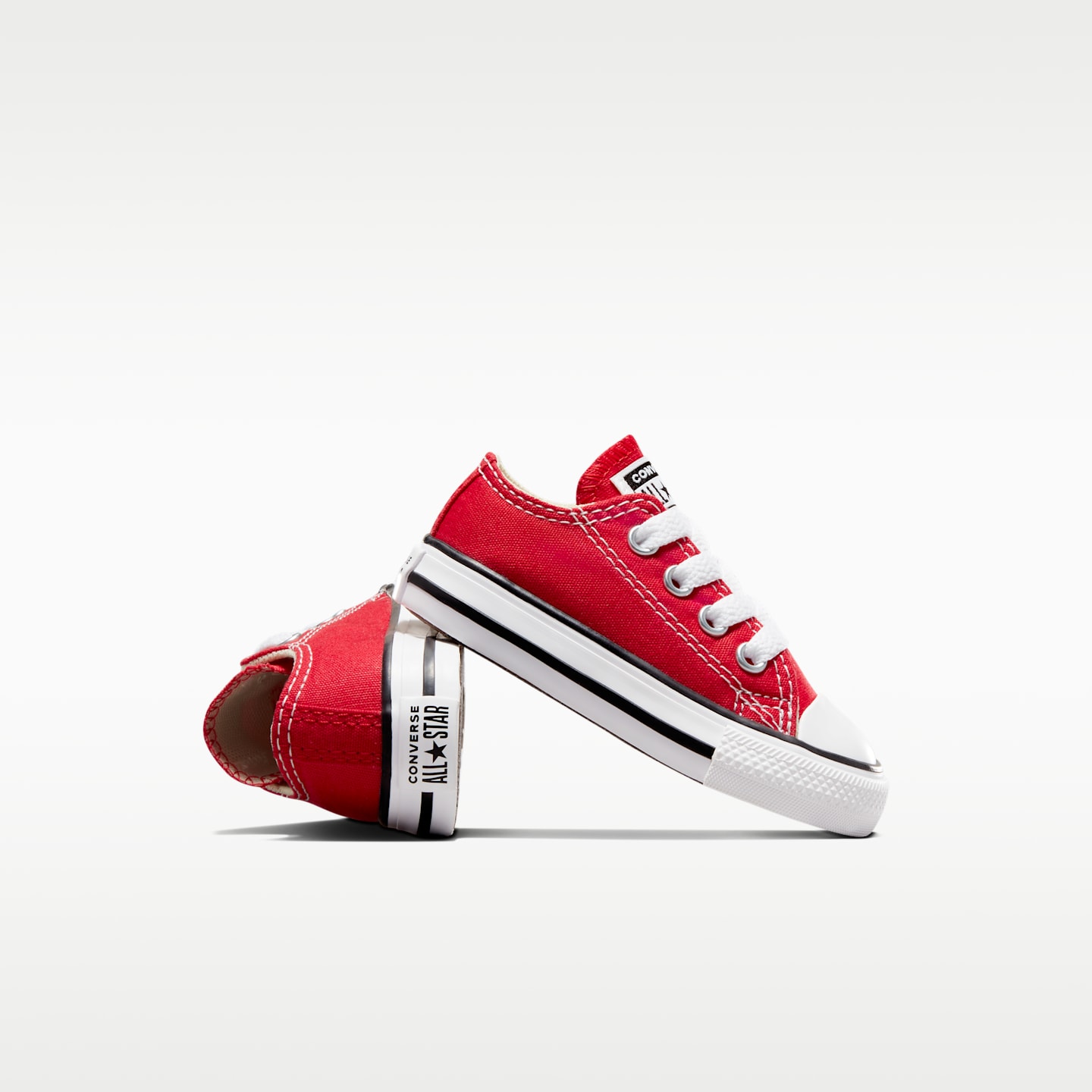 Детские кроссовки Nike Converse Chuck Taylor All Star Low Top Infant/Toddler Shoe, цвет: Красный — фото 7