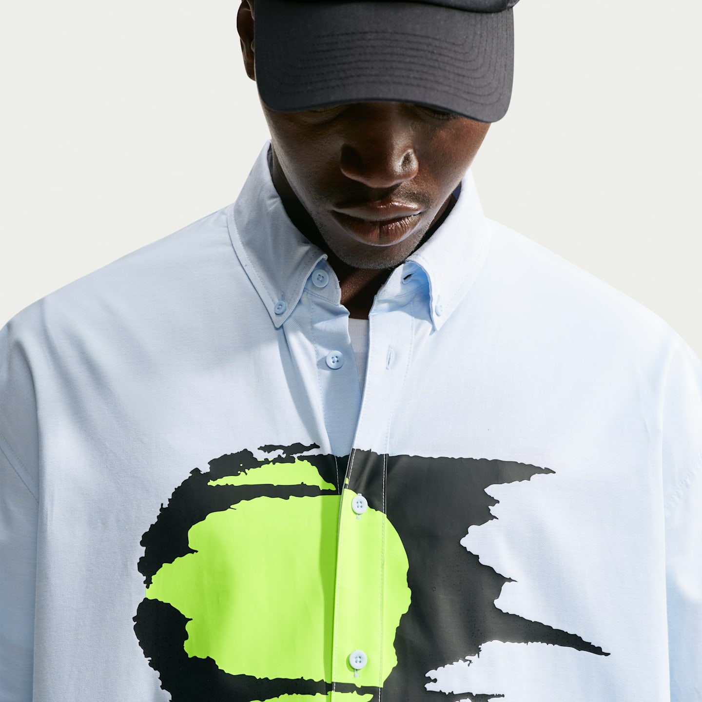 Мужская оксфордская рубашка с длинным рукавом Nike Club Rules, цвет: Синий — фото 3