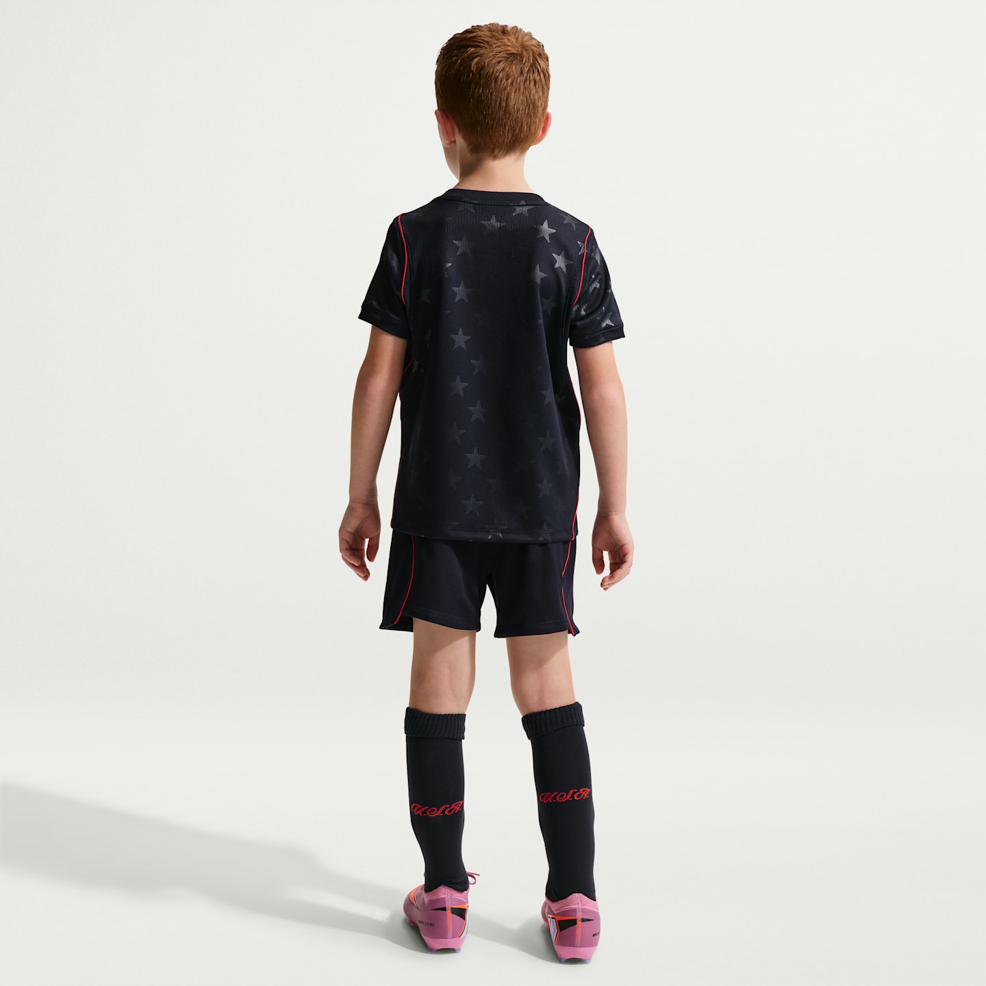 Детский футбольный комплект Nike Usmnt 2026 Stadium Away из 3 предметов, цвет: Обсидиановый / Красный — фото 8