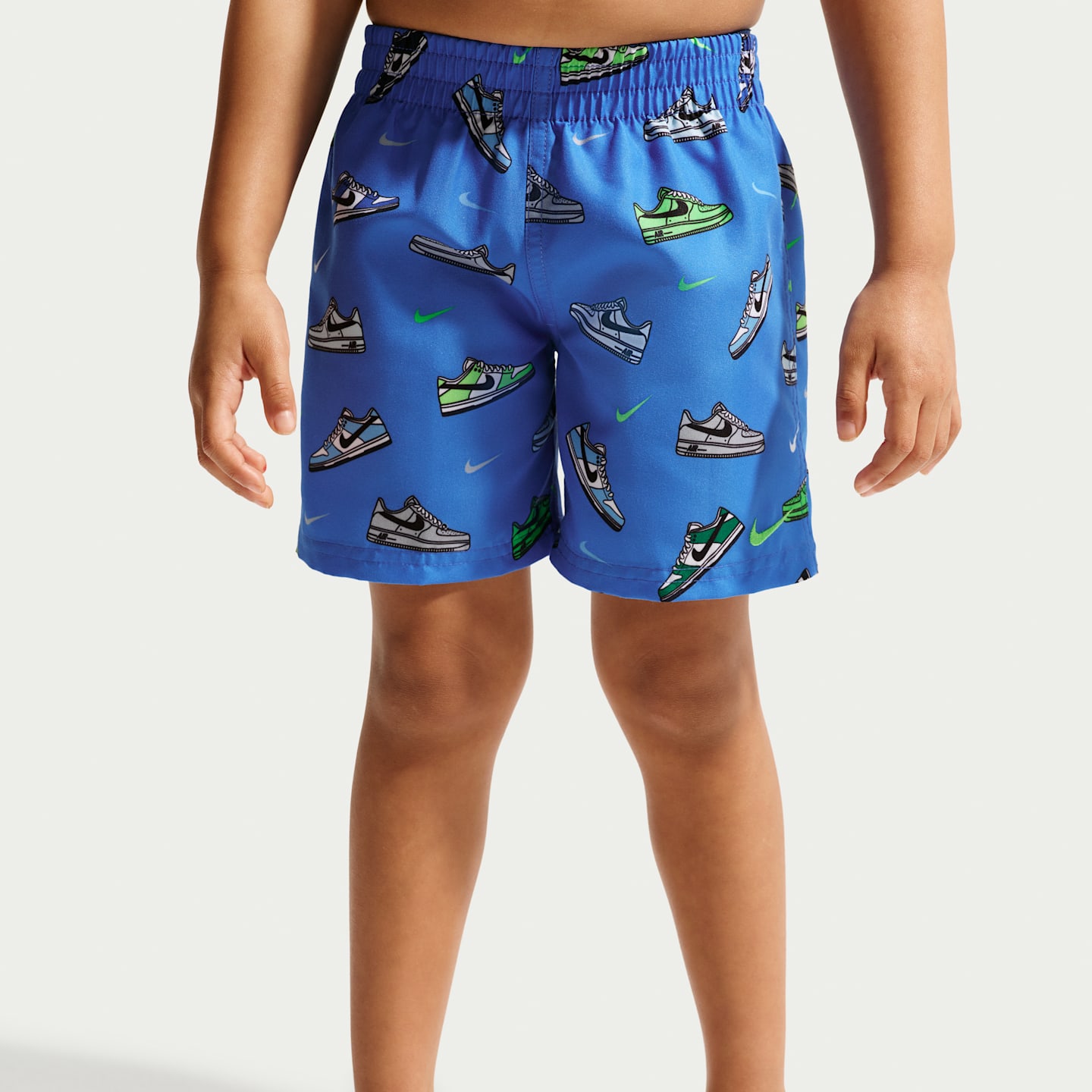 Детский плавательный комплект Nike Swim для мальчиков: лонгслив и шорты, цвет: Синий — фото 4
