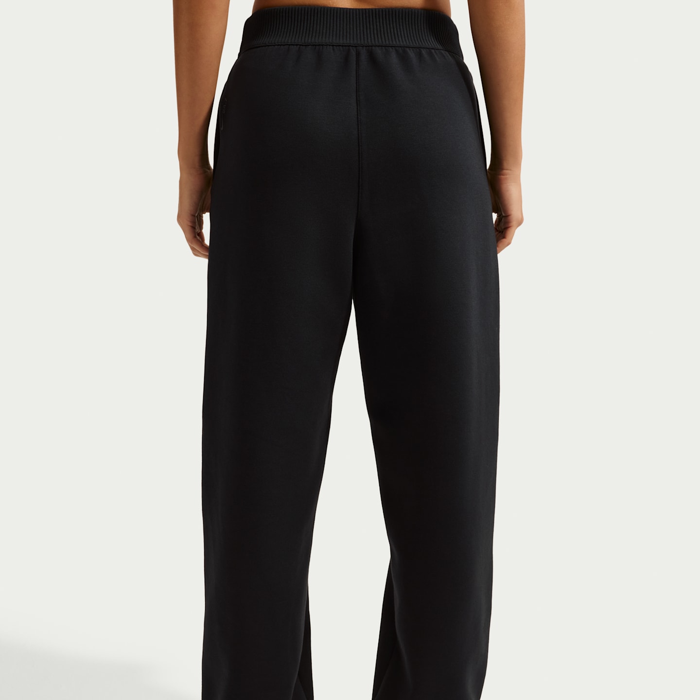 Женские джоггеры Nike 24.7 ImpossiblySoft Dri-FIT с высокой посадкой, цвет: Чёрный / Серый — фото 3