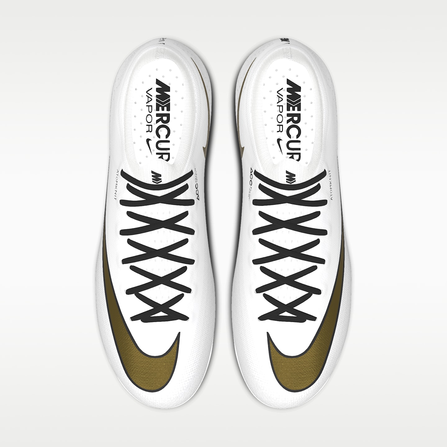 Мужские бутсы Nike Mercurial Vapor 17 Elite By You Custom Artificial-Grass Low-Top Soccer Cleats, цвет: Белый — фото 4