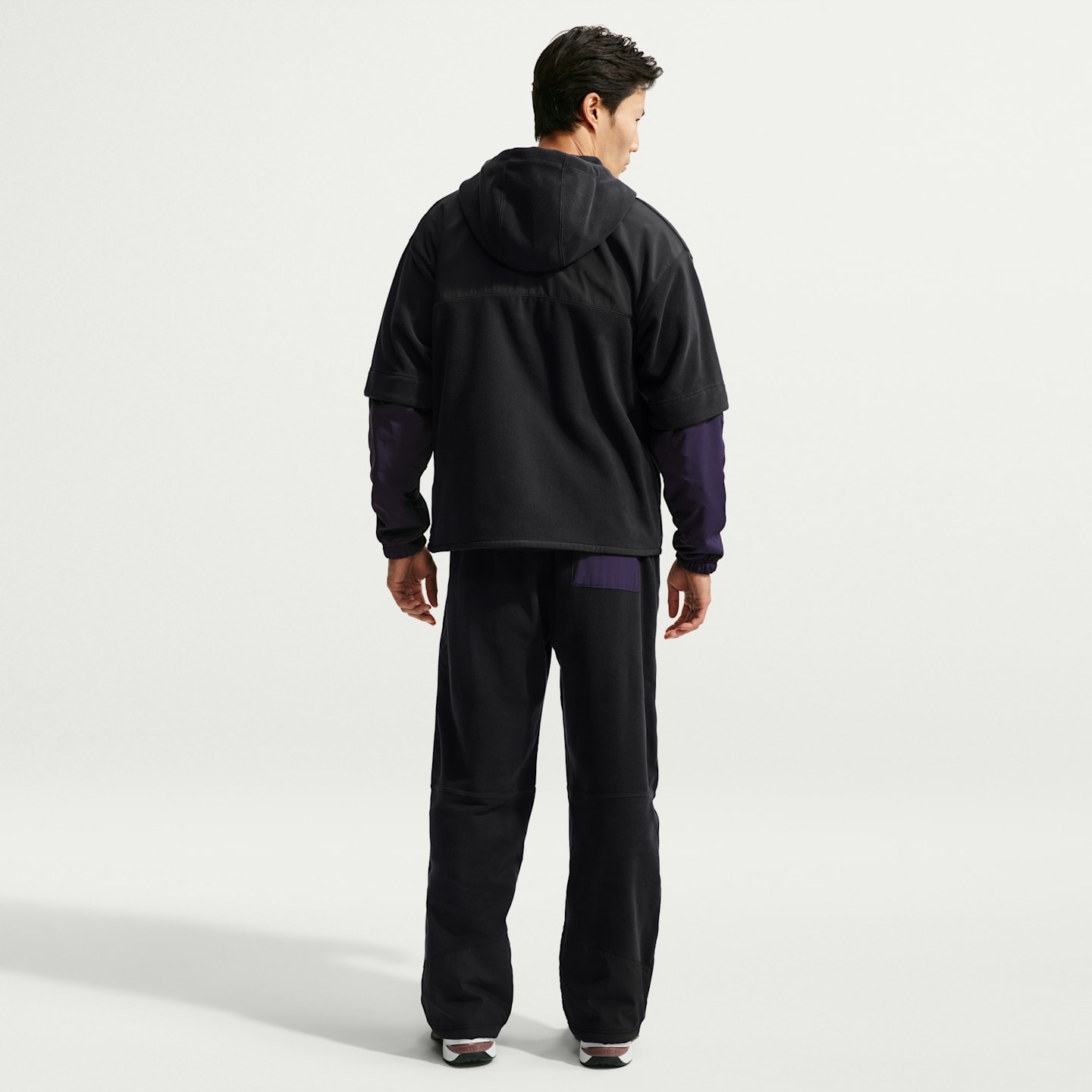 Мужские универсальные брюки Nike Therma-FIT, цвет: Чёрный / Фиолетовый — фото 5
