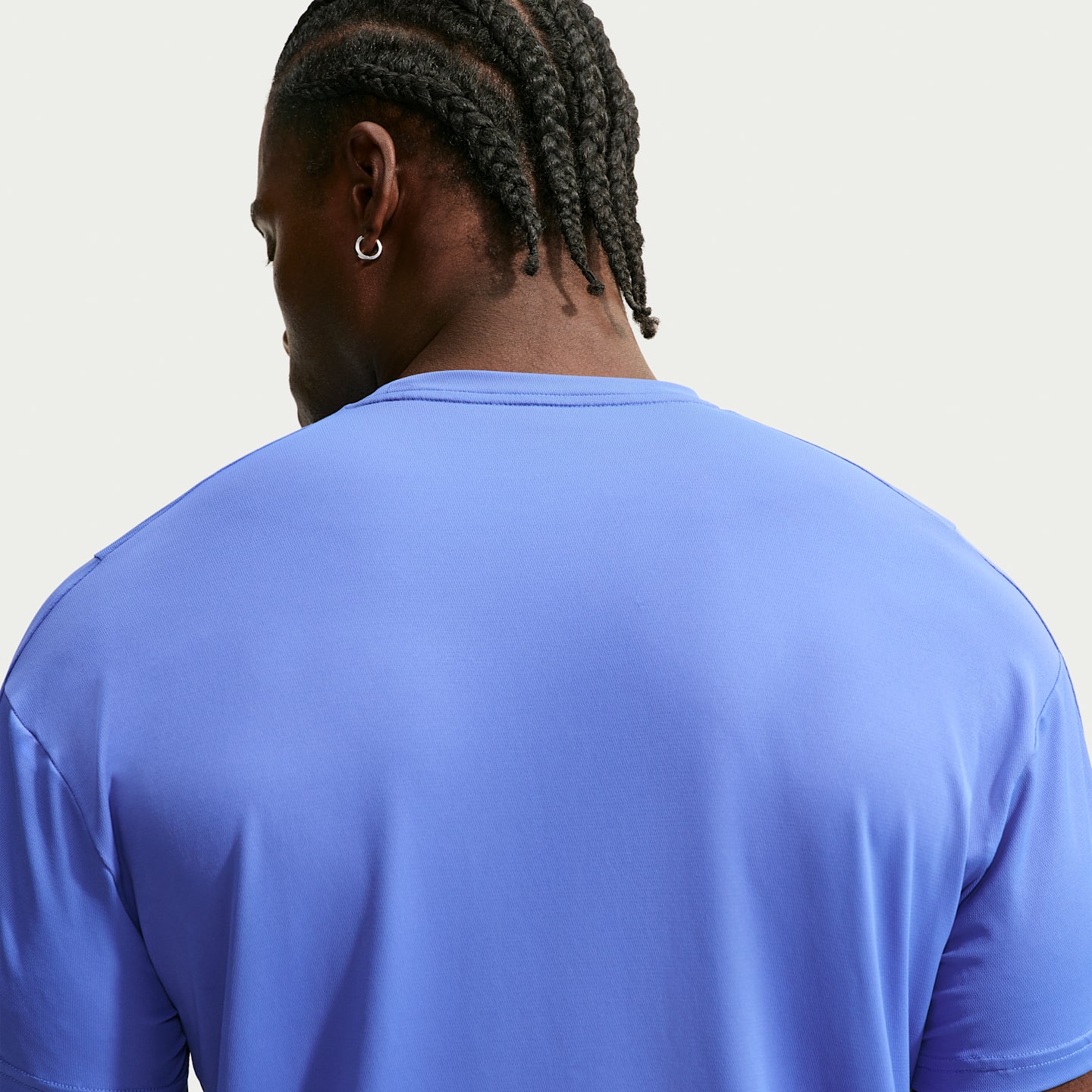 Мужской топ Nike Pro Dri-FIT Short-Sleeve, цвет: Синий / Чёрный — фото 2