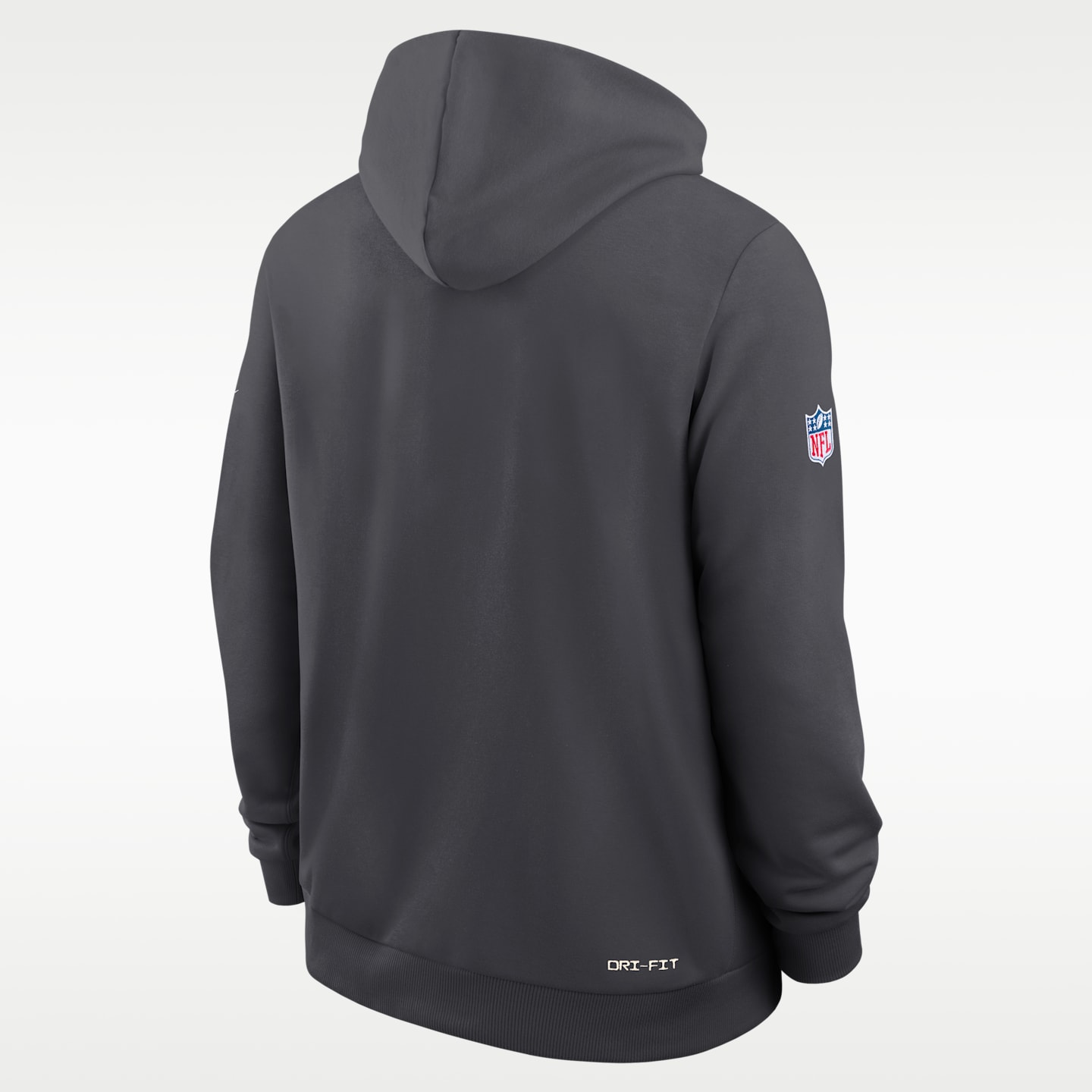 Мужское худи Nike Buffalo Bills Sideline Standard Issue Dri-FIT NFL, цвет: Угольный — фото 2