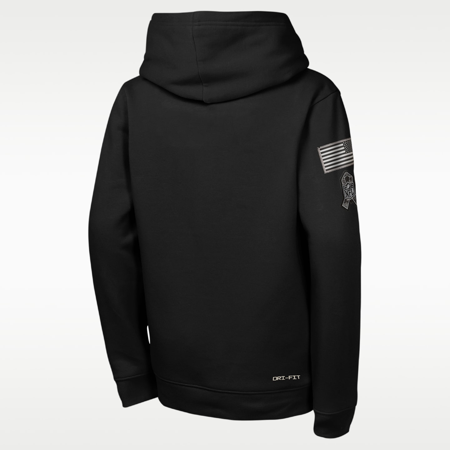 Детское худи Nike Seattle Seahawks Salute to Service Sideline Club NFL Pullover, цвет: Чёрный — фото 2