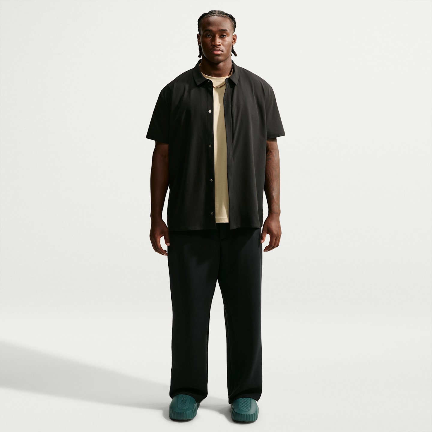 Мужские прямые брюки Nike 24.7 ImpossiblySoft Dri-FIT, цвет: Чёрный / Серый — фото 6