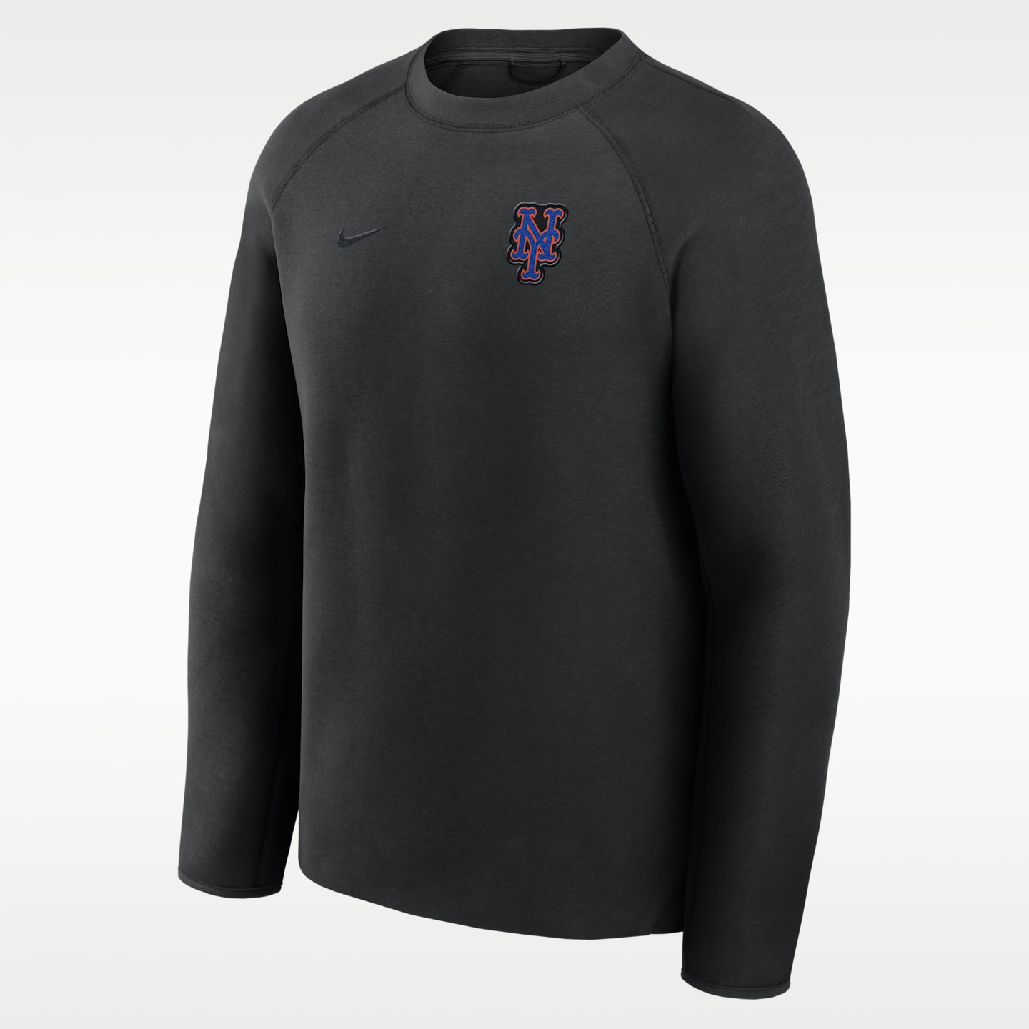 Мужской свитшот Nike MLB New York Mets Tech Fleece, цвет: Чёрный — фото 1