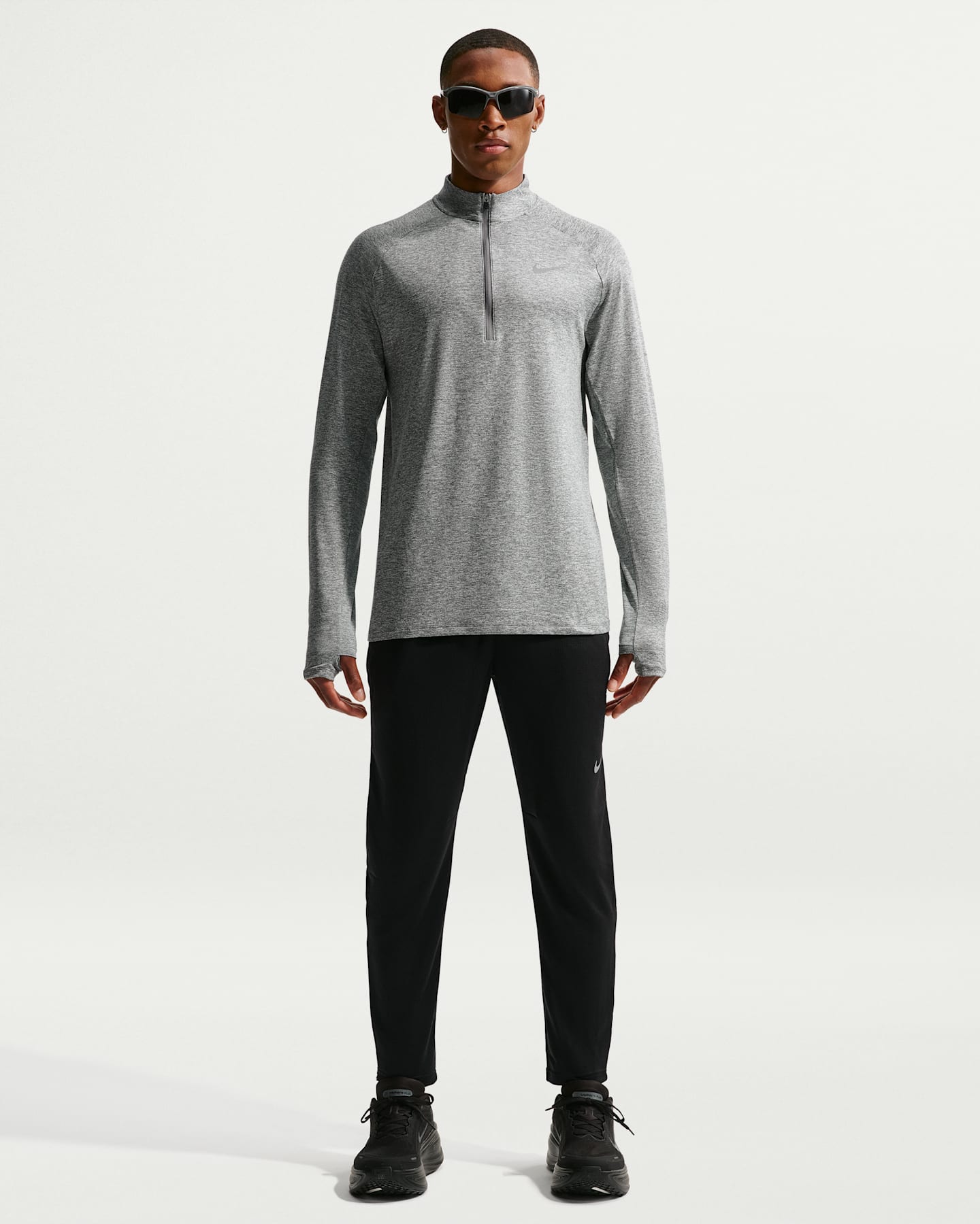 Мужские трикотажные беговые брюки Nike Stride Dri-FIT, цвет: Чёрный — фото 6