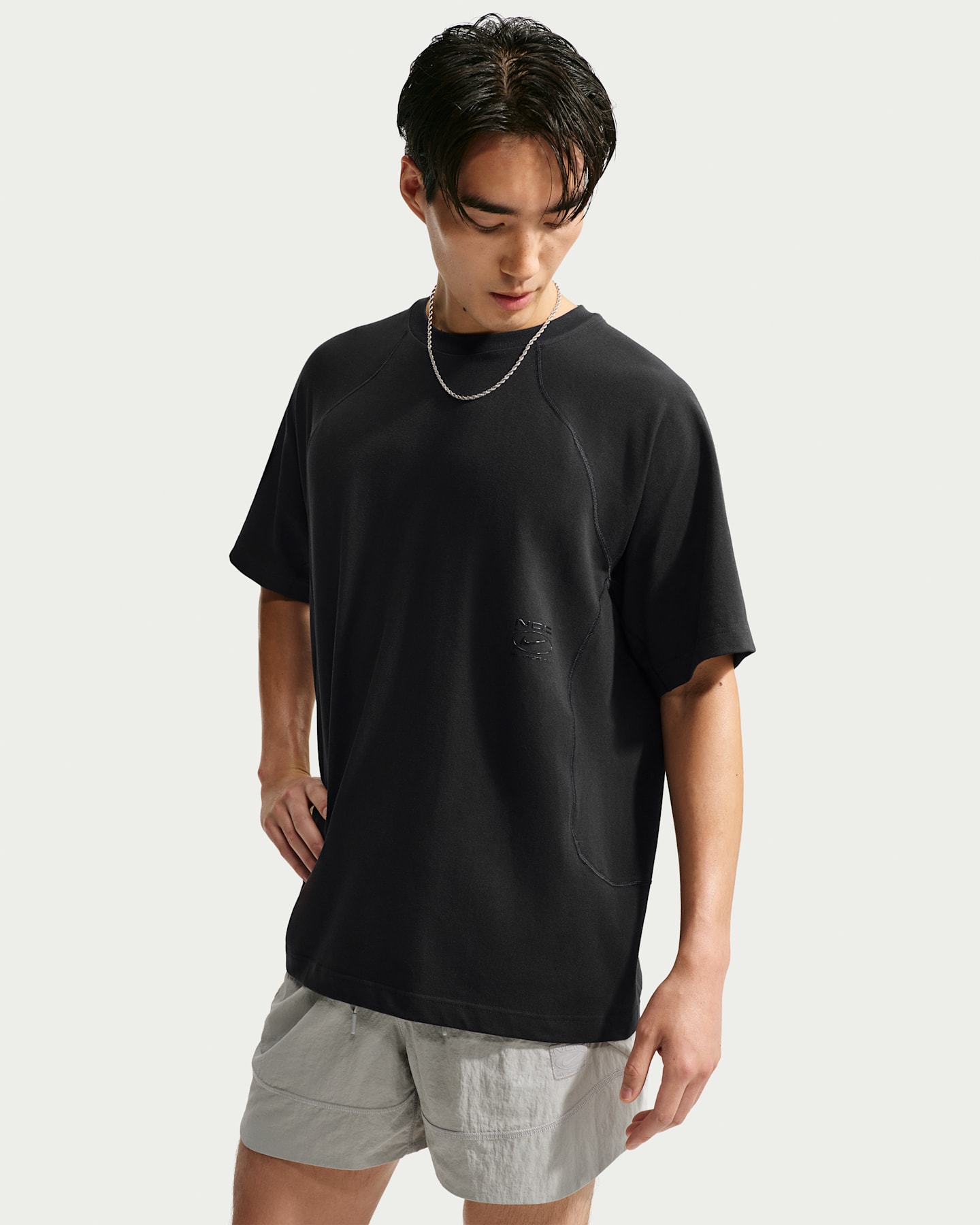 Мужская футболка Nike N.A.C. Dri-FIT оверсайз, цвет: Чёрный — фото 6