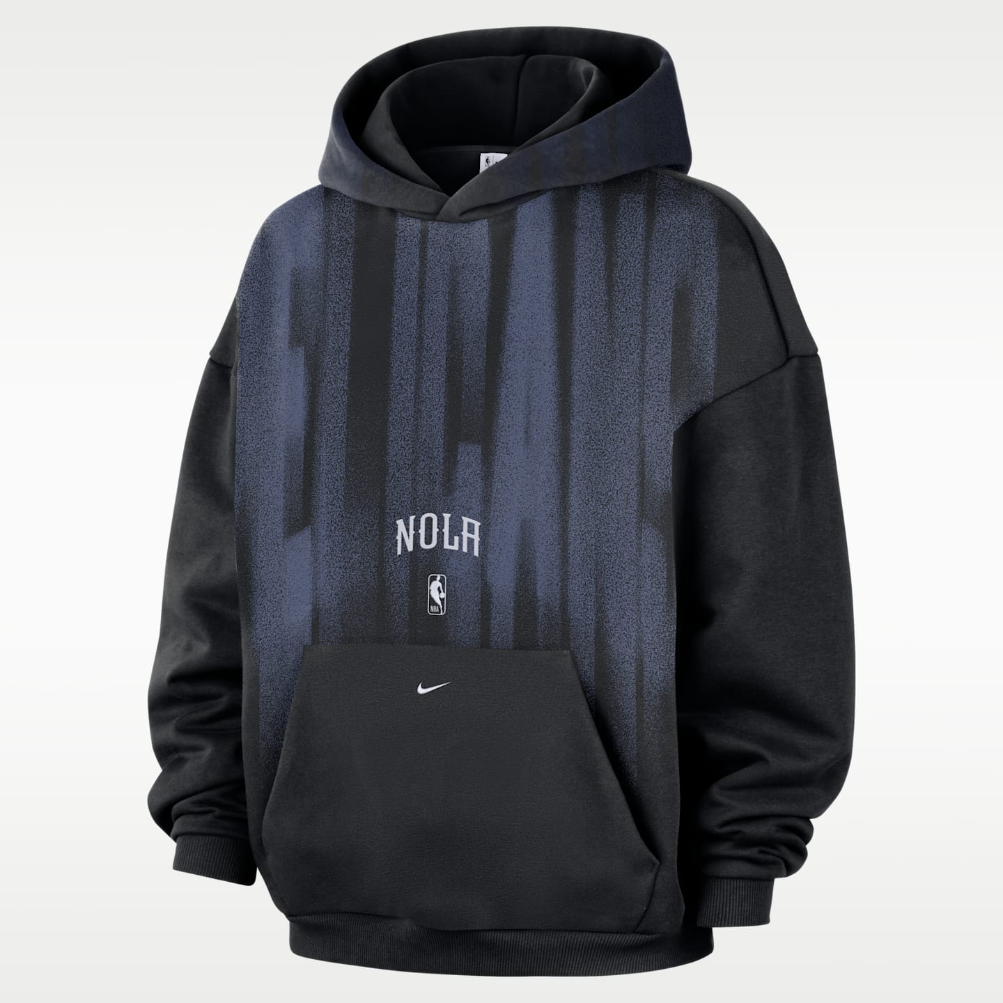 Мужское худи Nike New Orleans Pelicans Standard Issue Therma-FIT Fleece Basketball, цвет: Чёрный / Белый
