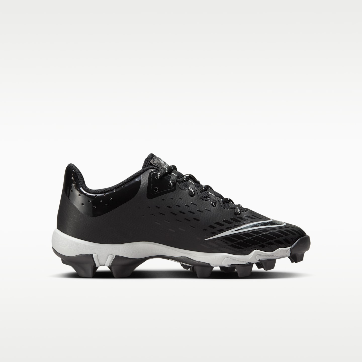Детские бутсы Nike Hyperdiamond 4 Keystone Softball Cleats, цвет: Чёрный / Чистый платиновый — фото 3