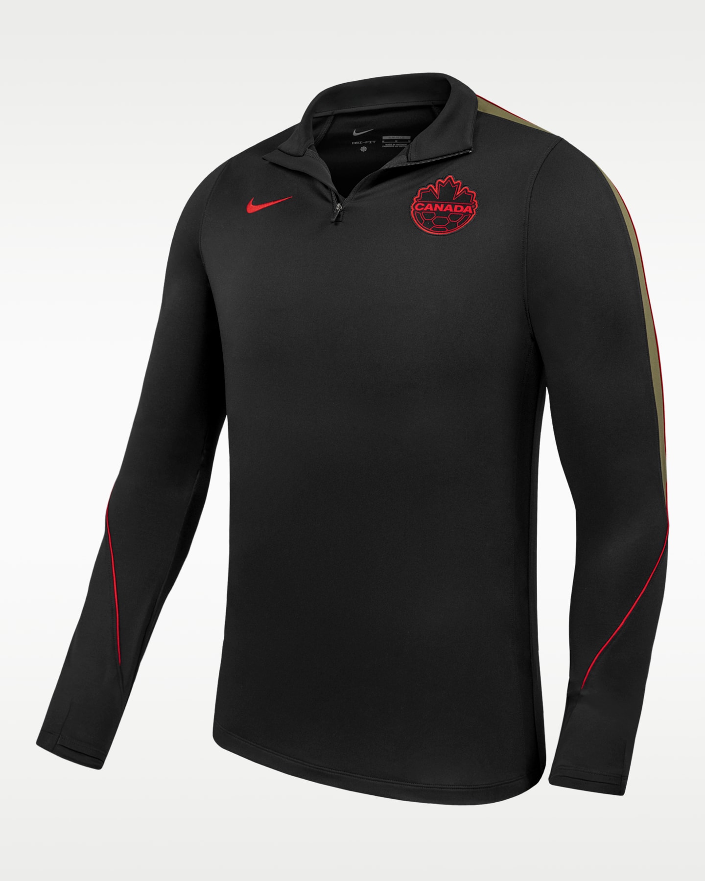 Лонгслив Nike Canada Authentic Strike, цвет: Чёрный — фото 3