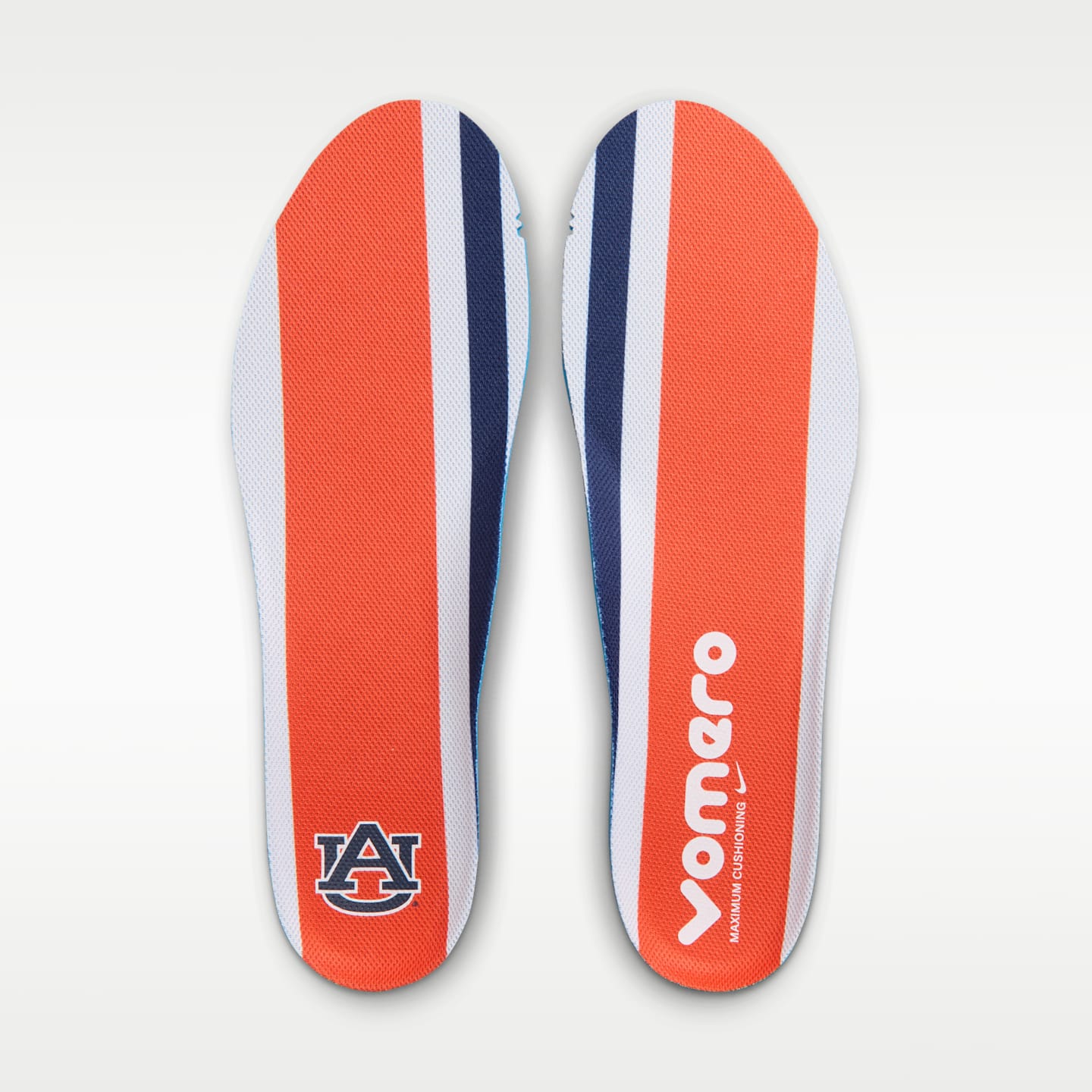 Мужские кроссовки Nike College Vomero 18 (Auburn) Road Running, цвет: Тёмно-синий / Оранжевый — фото 10