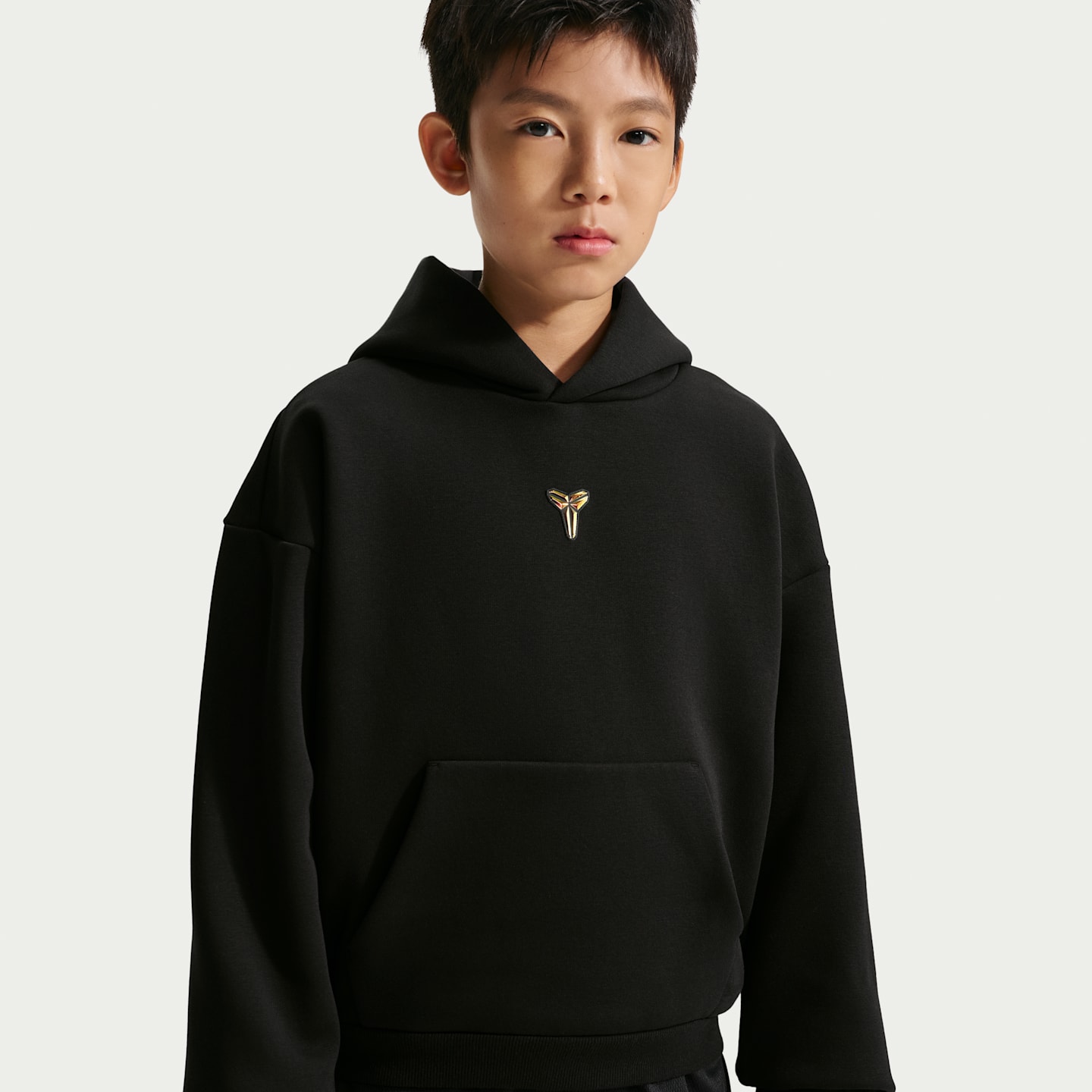 Детское худи Nike Kobe Therma-FIT Pullover, цвет: Чёрный — фото 1