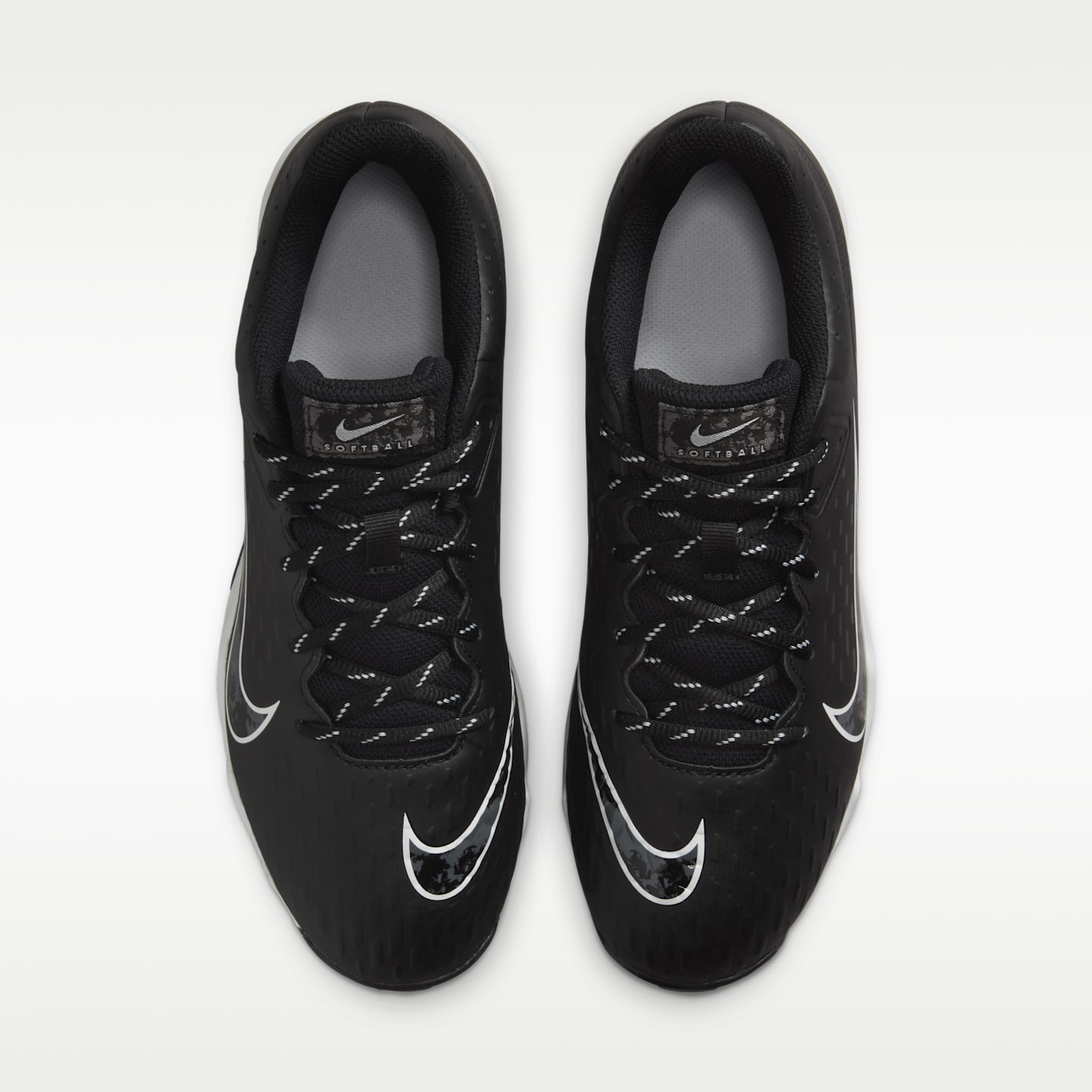 Женские бутсы Nike Hyperdiamond 4 Keystone Softball Cleats, цвет: Чёрный / Чистый платиновый — фото 4