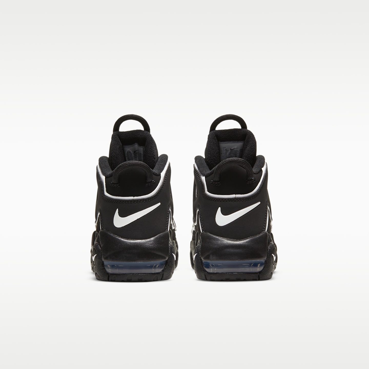 Детские кроссовки Nike Air More Uptempo, цвет: Чёрный / Белый — фото 6
