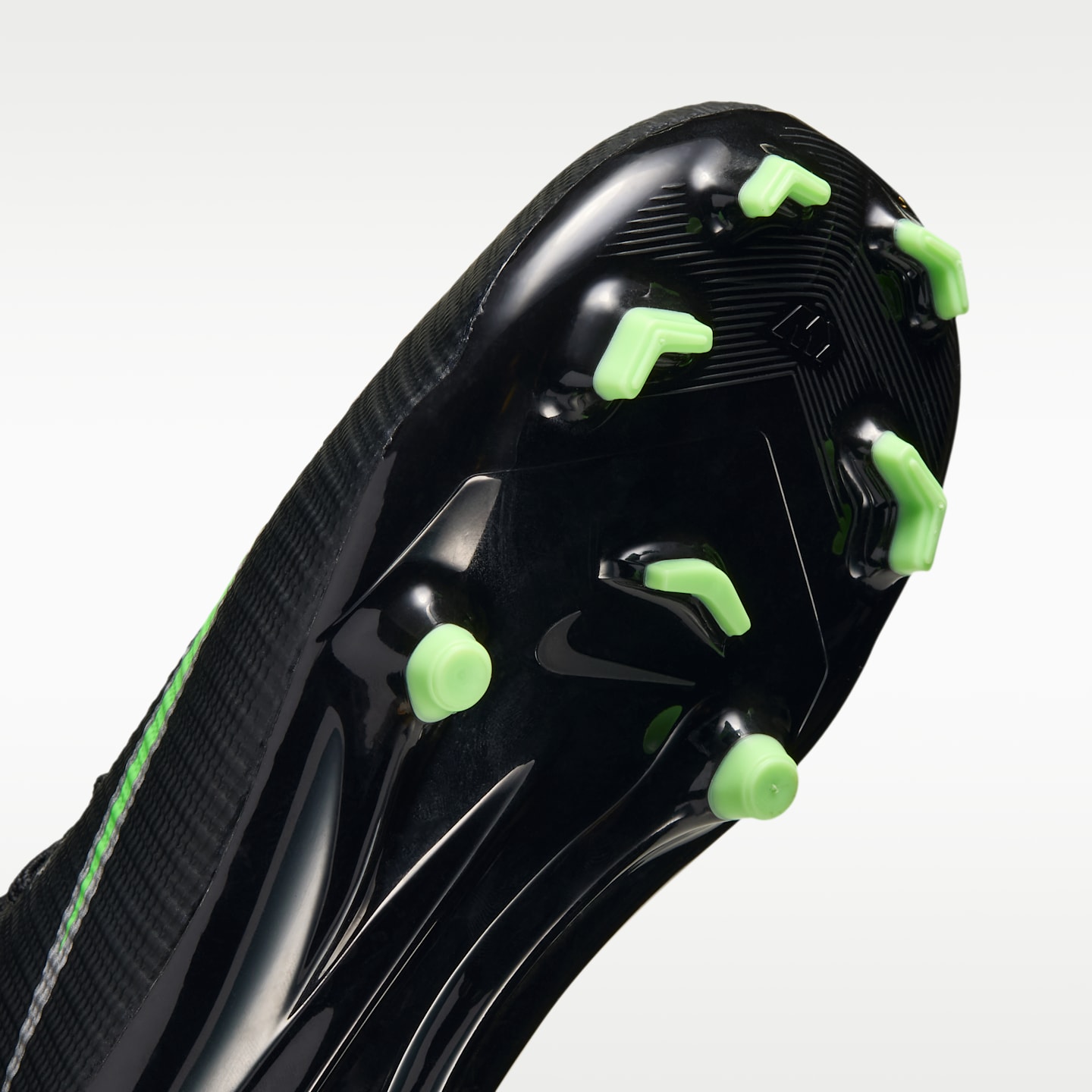 Детские бутсы Nike Jr. Mercurial Superfly 11 Academy Little Kids' Multi-Ground High-Top Soccer Cleats, цвет: Чёрный / Зелёный — фото 7