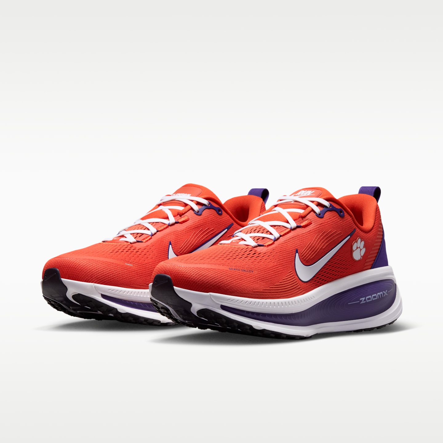 Мужские кроссовки Nike College Vomero 18 (Clemson) Road Running, цвет: Оранжевый / Орхидея — фото 5