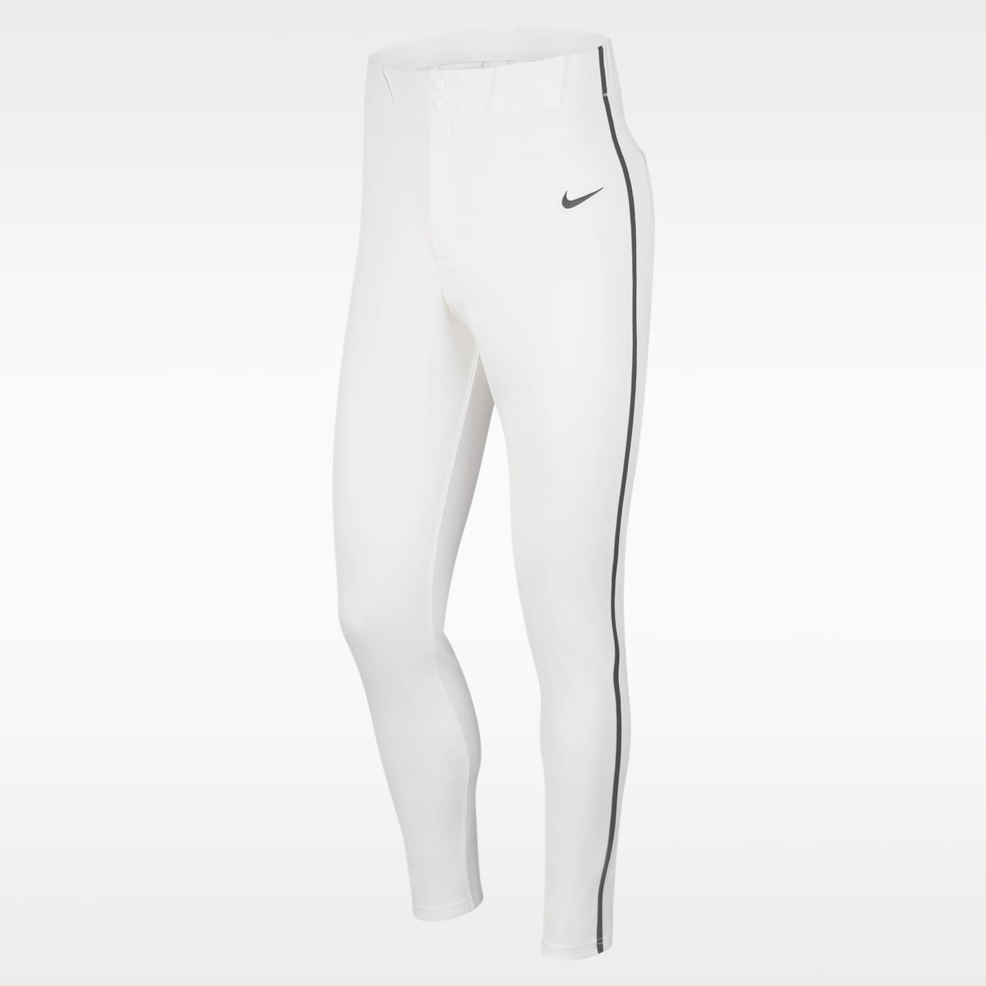 Мужские бейсбольные брюки Nike Vapor Select с кантом, цвет: Белый / Чёрный — фото 1